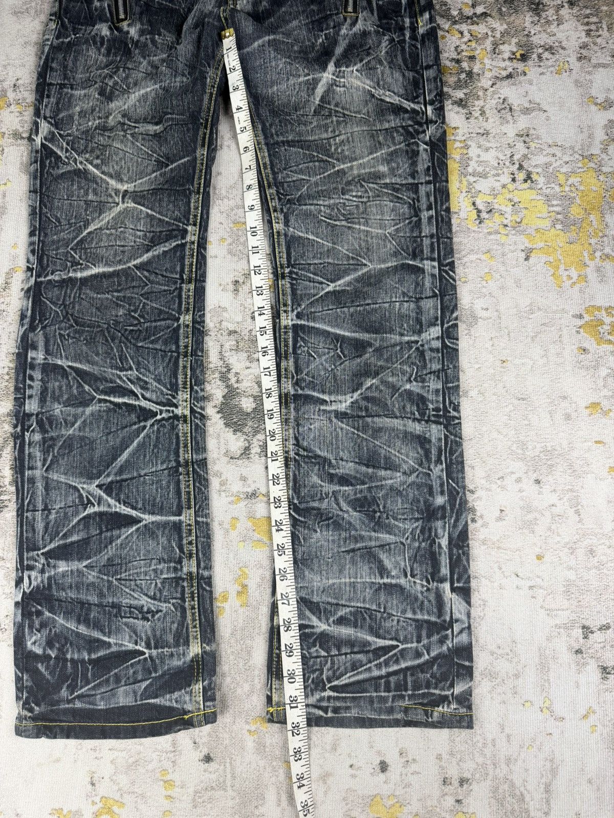 semanticdesign Rare Blow By Blue Insane Clawmark Mudwash Jeans Size US 32 / EU 48 - 8 Thumbnail
