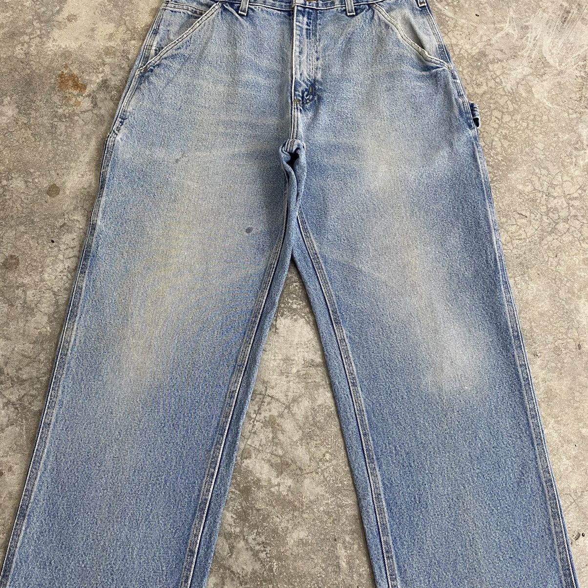 Carhartt Vintage Carhartt Faded Blue Carpenter Work Denim Jeans Size US 32 / EU 48 - 6 Thumbnail