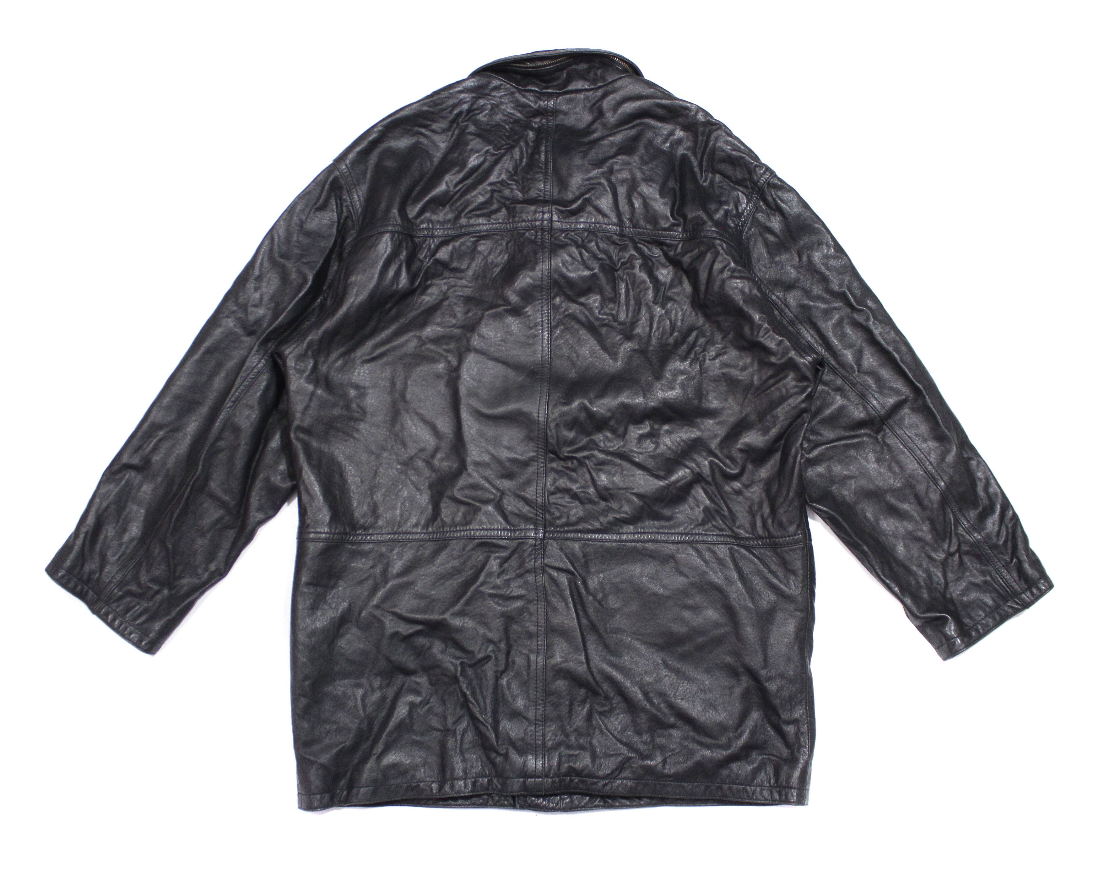 Yves Saint Laurent 90S Leather Jacket Vintage Size US M / EU 48-50 / 2 - 2 Thumbnail