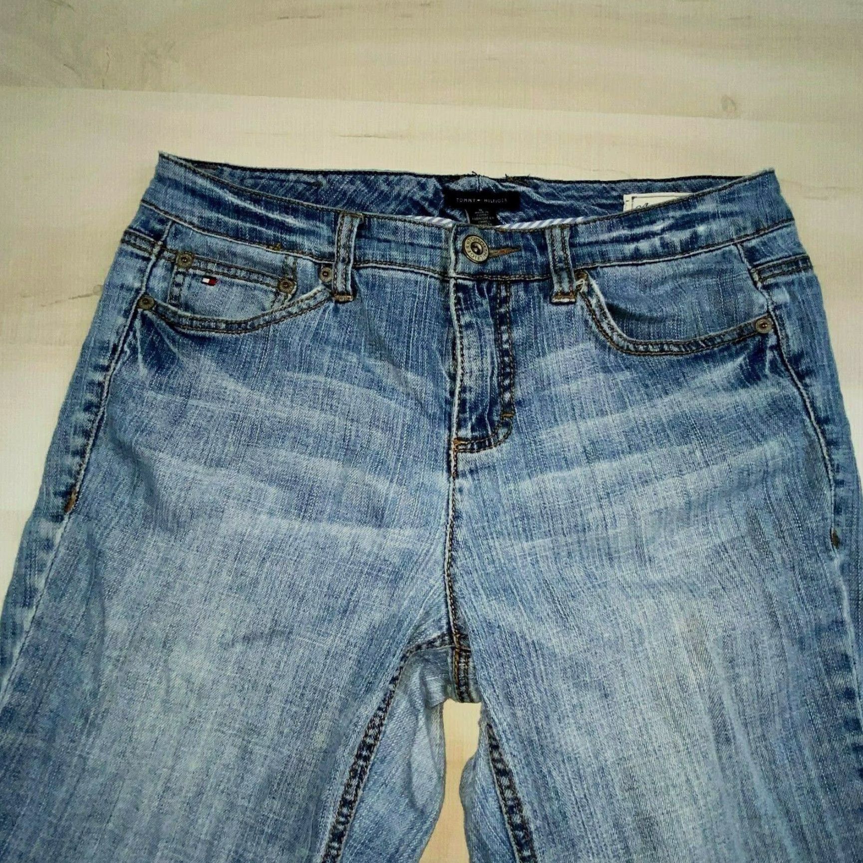 Tommy Hilfiger Tommy Hilfiger Women's Bootcut Jeans Blue Size 8 30x27.5 Classic Rise Cotton Blend Size 30" / US 8 / IT 44 - 2 Thumbnail