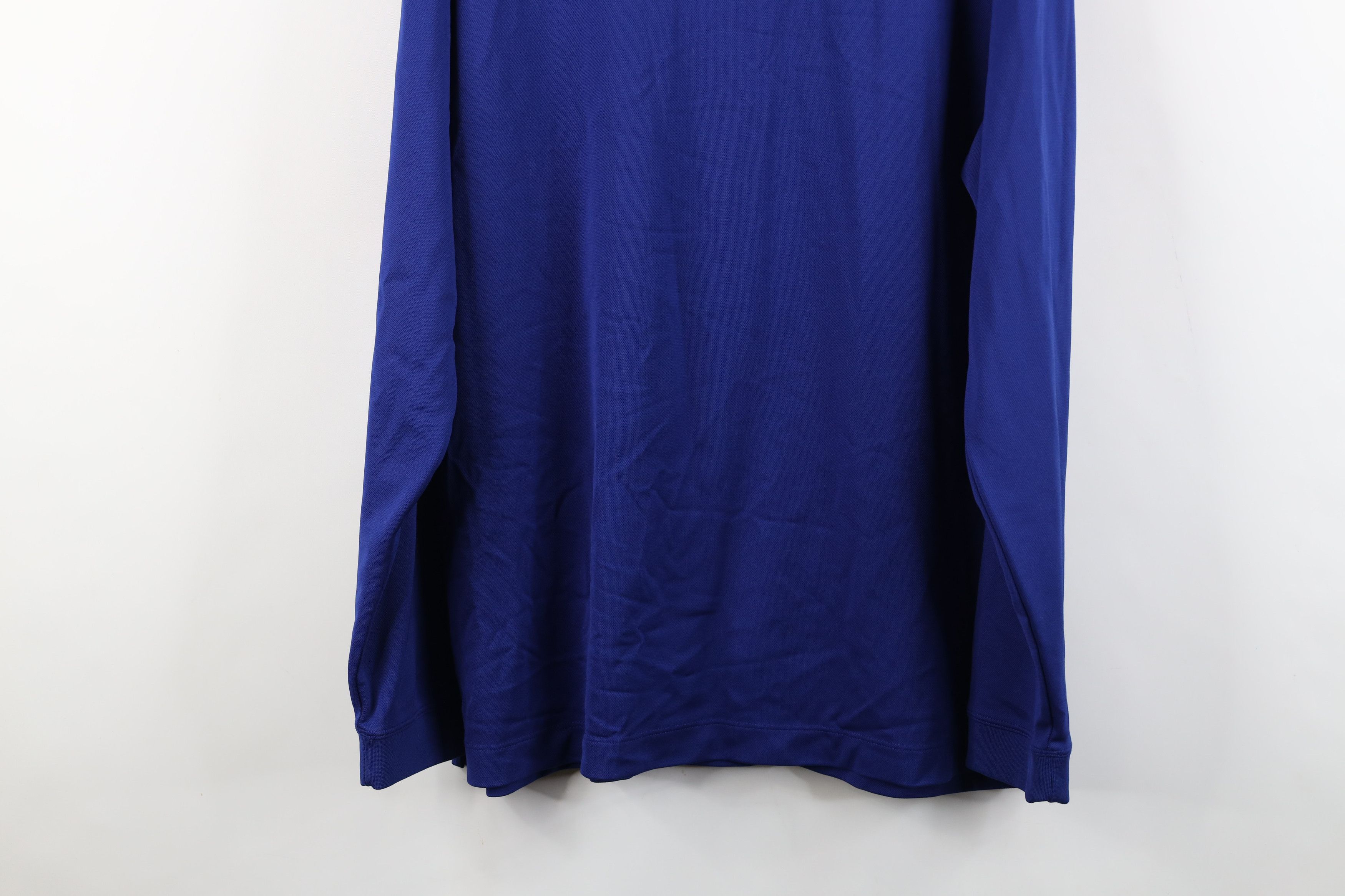 Nike Vintage Y2K Nike Golf Swoosh Knit Mock Neck T-Shirt Blue Size US XL / EU 56 / 4 - 12 Thumbnail