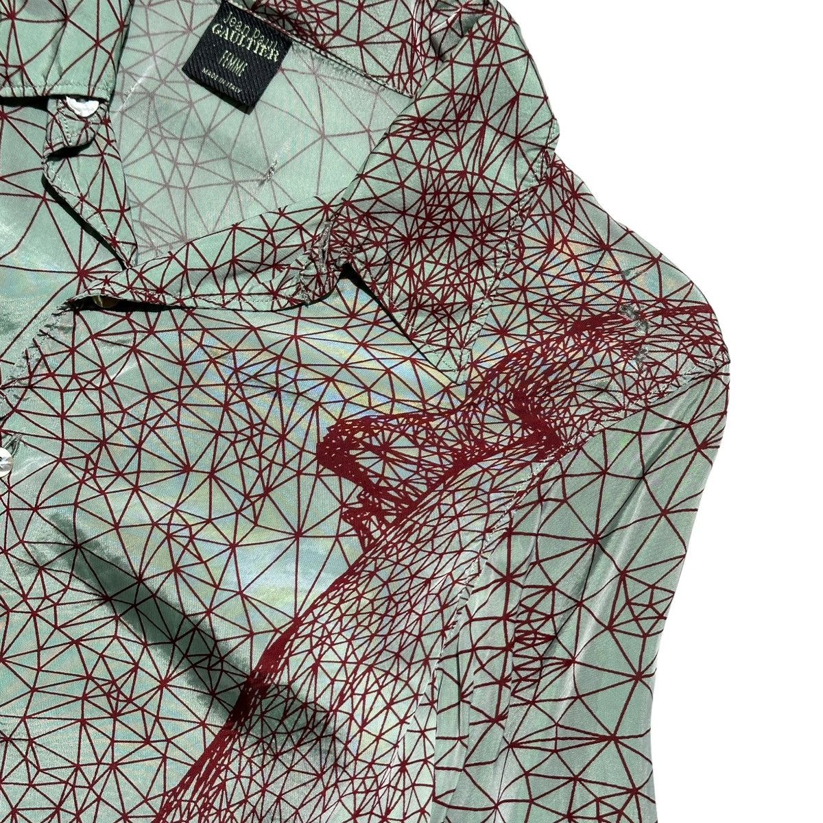 Jean Paul Gaultier 2001 Face dotted Constellation Illusion shirt Size US S / EU 44-46 / 1 - 2 Thumbnail