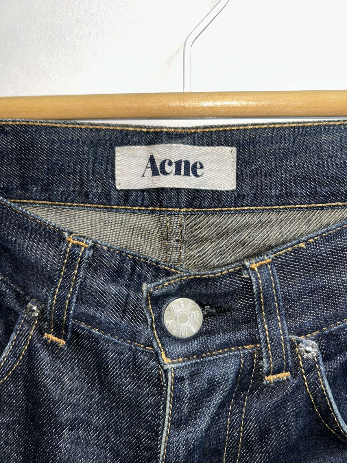 Acne Studios Roc Raw Regular Straight Leg Fit Size US 31 - 14 Thumbnail