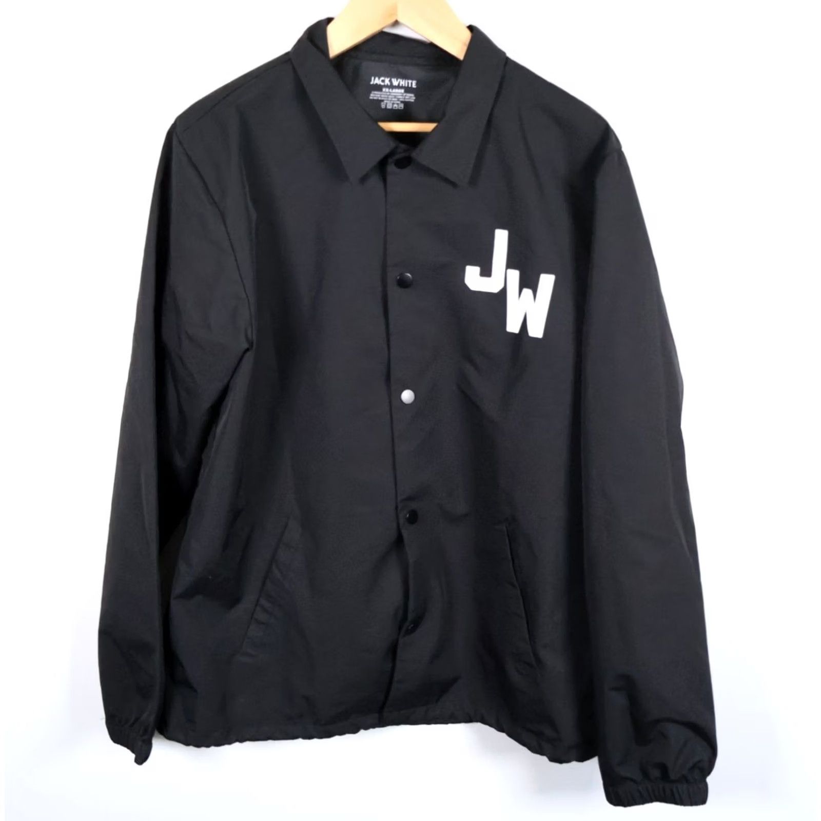Coach Jack White Jacket Men's 2XL Black Tiger Print Lightweight Snap Button Coach Coat Windbreaker Hipster Retro Casual Size US XXL / EU 58 / 5 - 2 Thumbnail