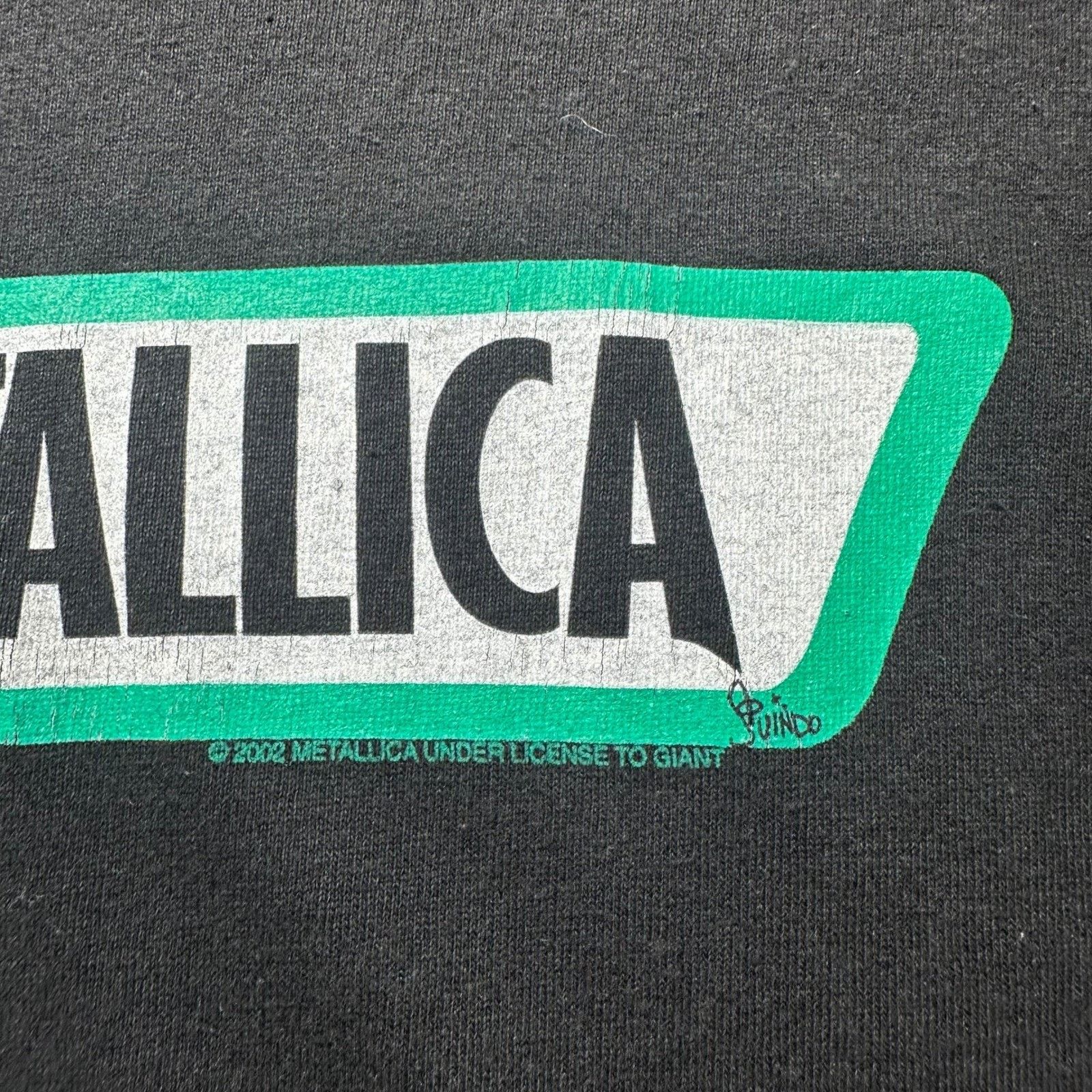 Giant Vintage 2002 Metallica Giant Double Layer Shirt Large Size US L / EU 52-54 / 3 - 9 Thumbnail