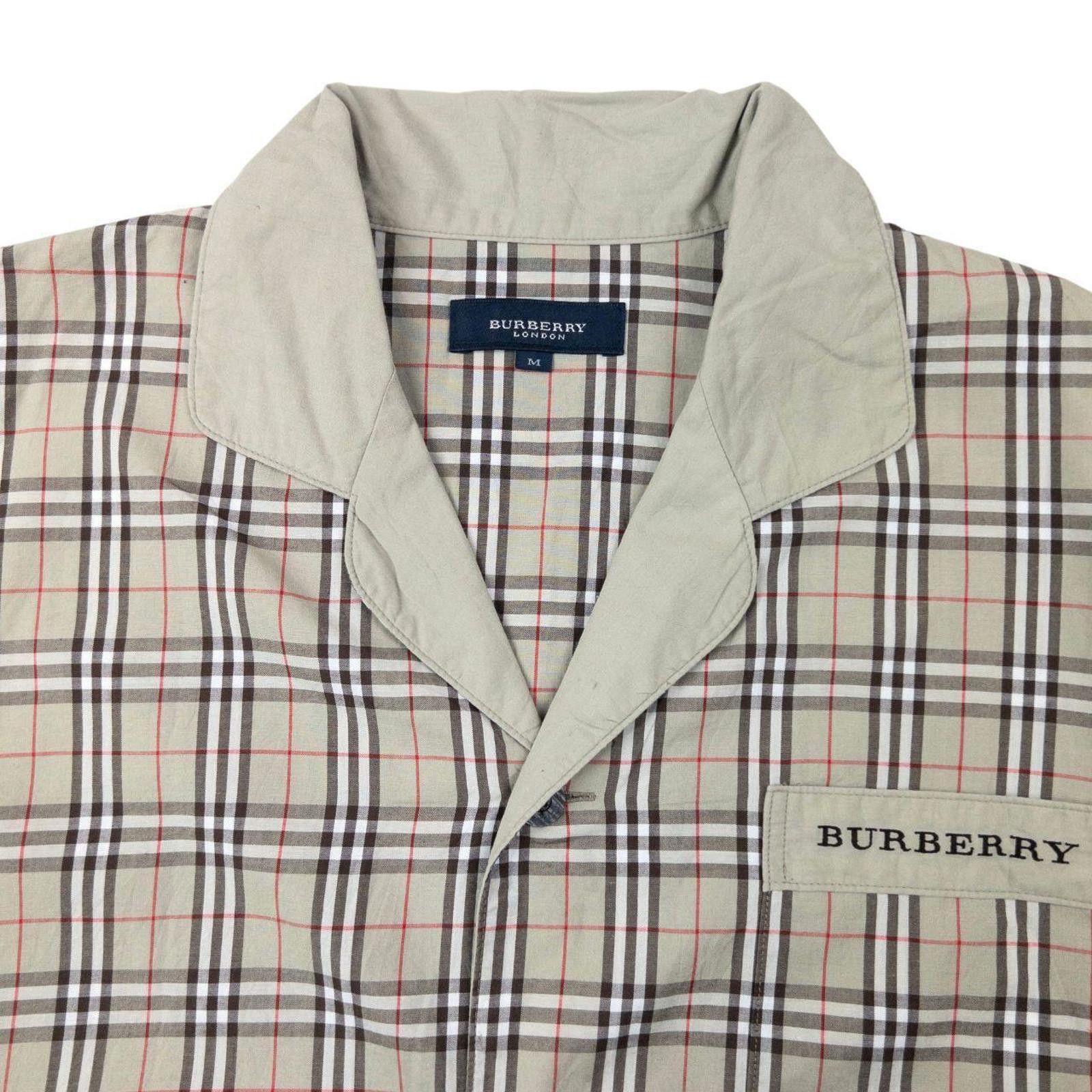 Burberry Vintage 2000s Burberry Nova Check Long Sleeve Pyjama Shirt M Size US M / EU 48-50 / 2 - 3 Thumbnail