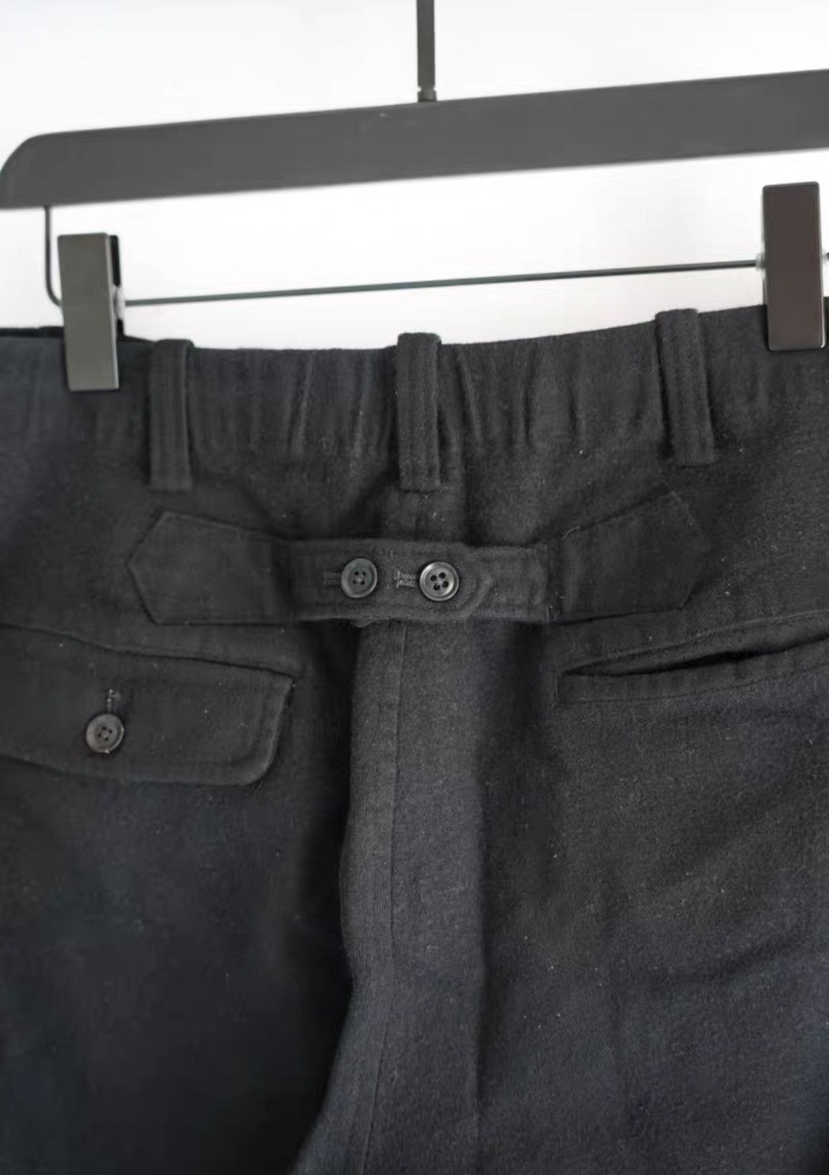 Yohji Yamamoto Yohji Yamamoto 13AW Boiled Wool Tie-Waist Trousers K4 Size US 32 / EU 48 - 4 Thumbnail