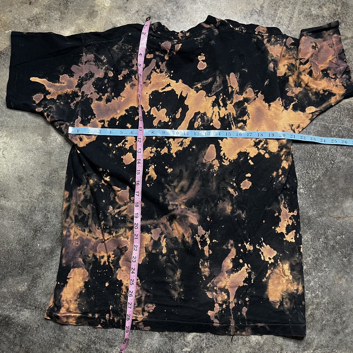 Vintage vintage single stitch black bleached tshirt Size US XL / EU 56 / 4 - 2 Thumbnail