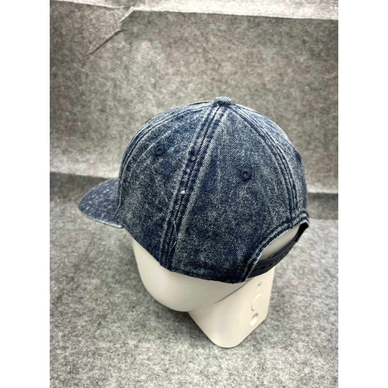 Vintage No Boundaries Hat Cap Snap Back Adult One Size Blue Denim 100% Polyester Adjustable Lightweight Baseball Cap Men Women Sun Beach Outdoor Casual Cap Size ONE SIZE - 5 Thumbnail