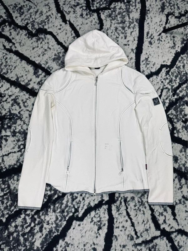 Belstaff Belstaff zip hoodie white black 48 S Size US S / EU 44-46 / 1 - 1 Thumbnail