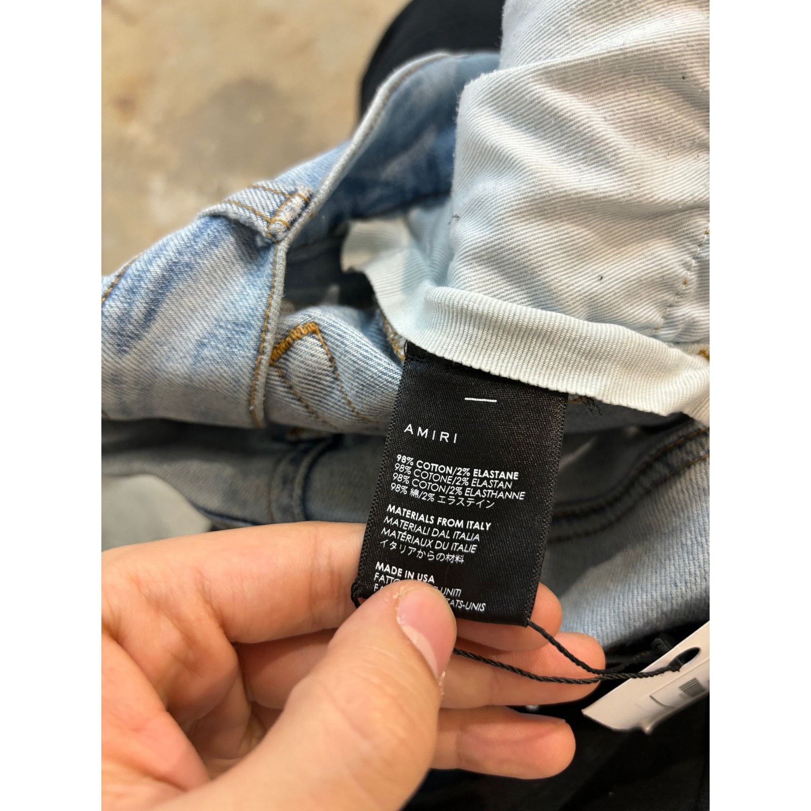 Amiri Amiri Jeans Light Wash Plain Thrasher Used 34 Size US 34 / EU 50 - 3 Thumbnail