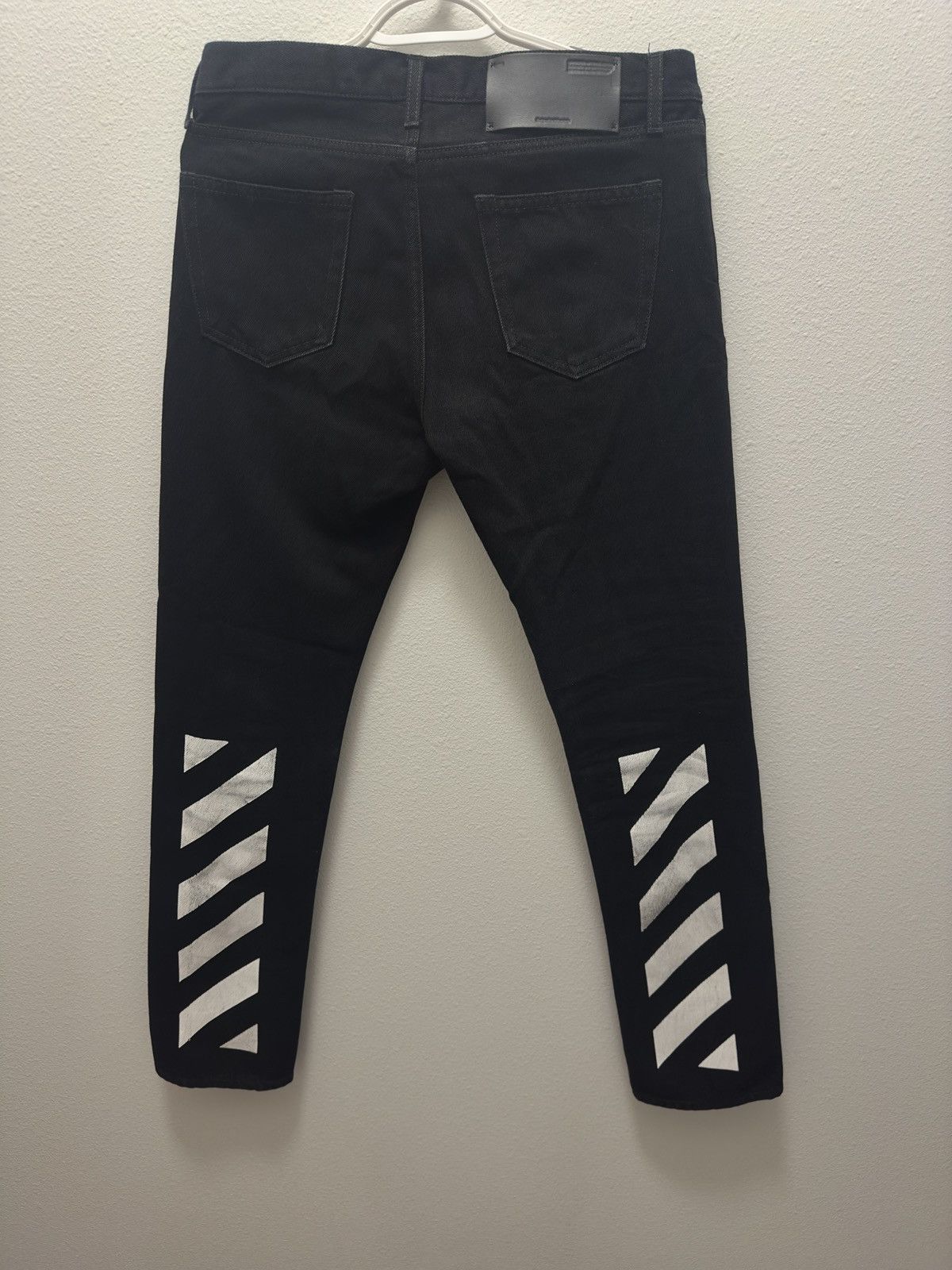 Off white black denim jeans best sale