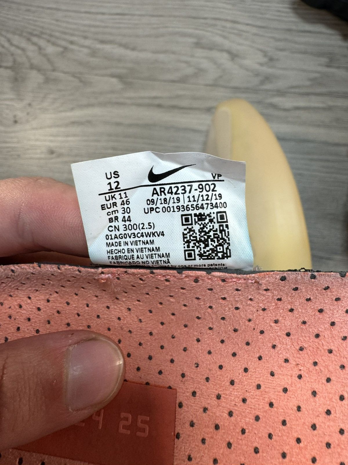 Fear of God × Nike Nike Air Fear of God String Off-Noir Size US 12 / EU 45 - 7 Thumbnail