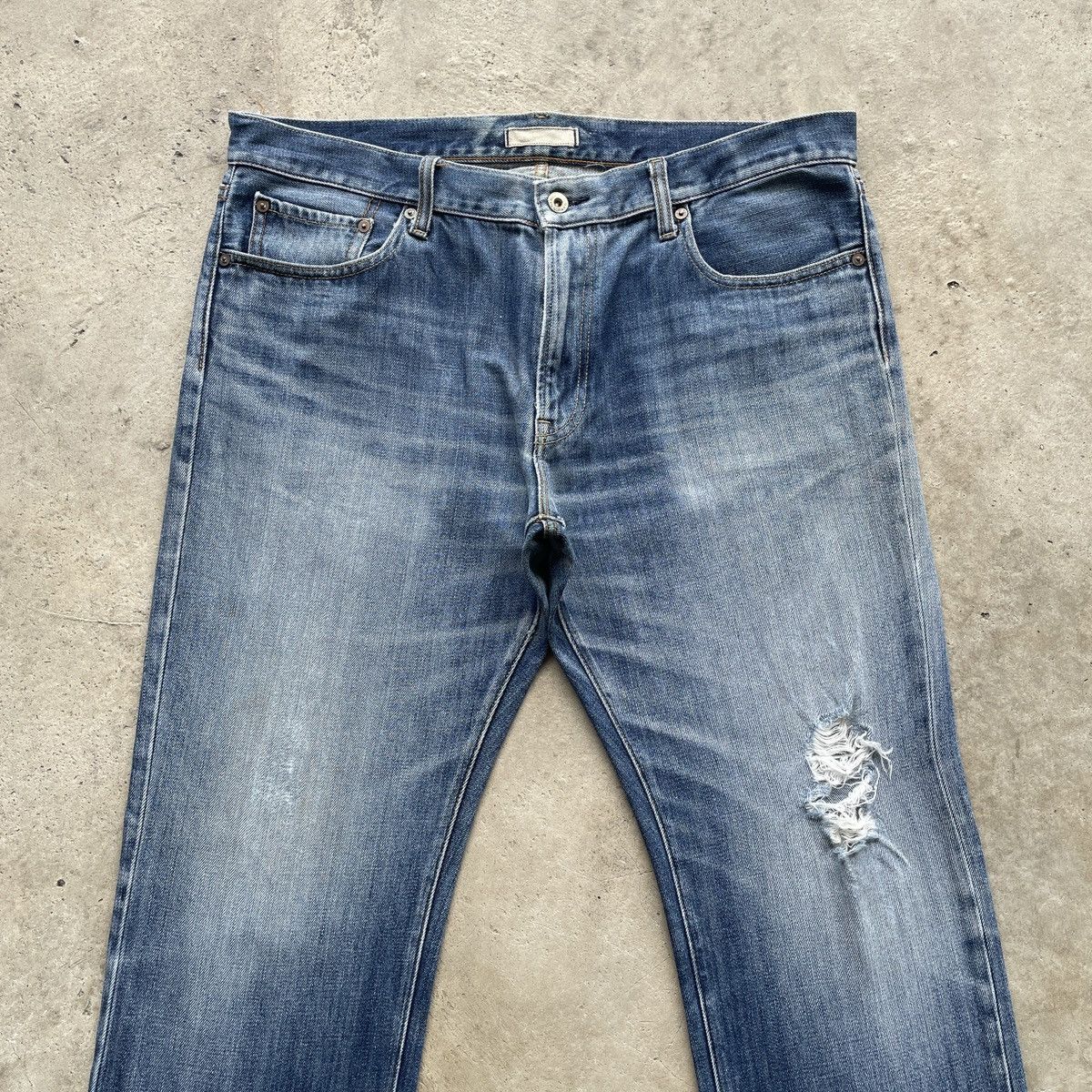 Japanese Brand W38💥 Vintage Japanese Faded Distressed Jeans Denim Pants Size US 38 / EU 54 - 3 Thumbnail