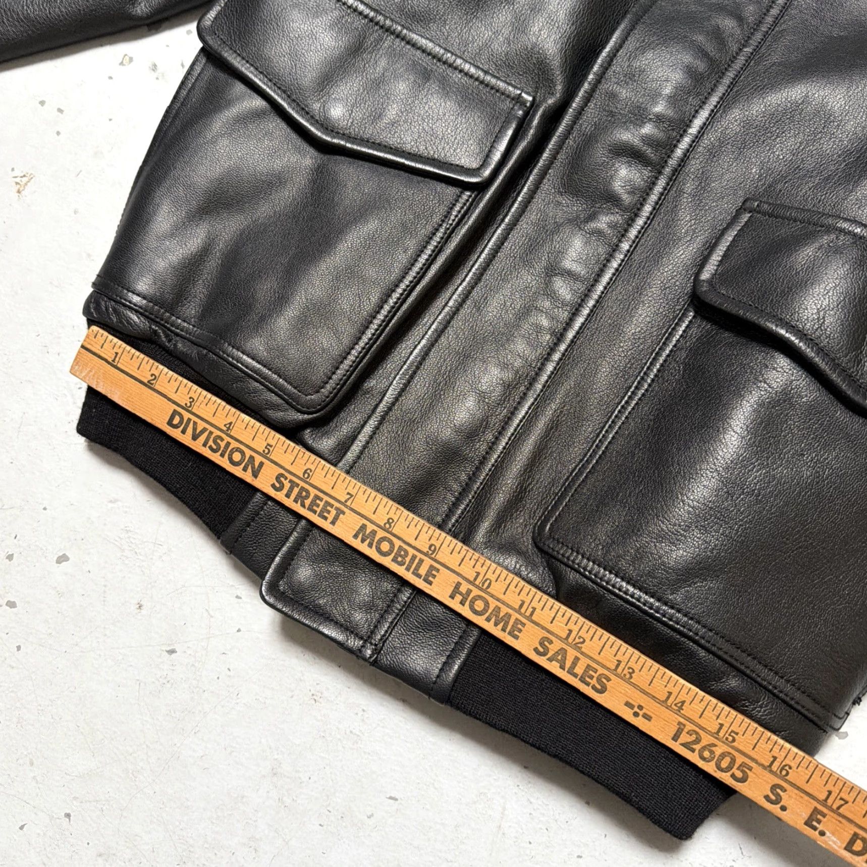 Vintage VINTAGE L.L. Bean Goatskin Leather A2 Flight Military Style Biker Jacket M Mens Dark EUC Size US M / EU 48-50 / 2 - 2 Thumbnail