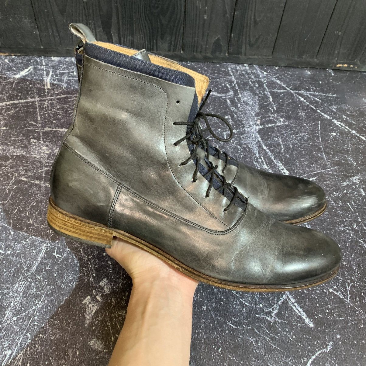 Antony Morato Antony MORATO Leather Boots Size 44 Rick Owens Style Size US 9 / EU 42 - 2 Thumbnail