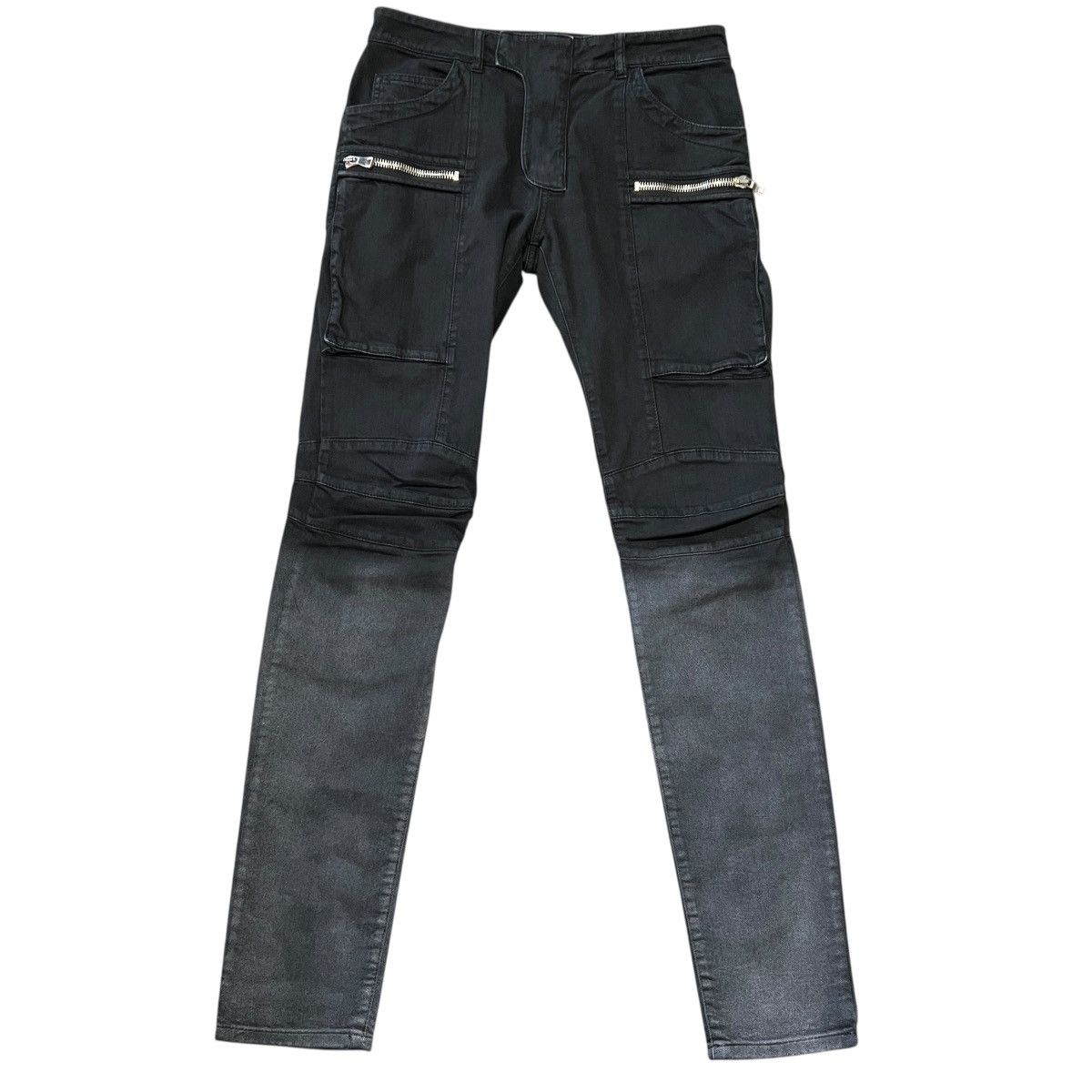Balmain BALMAIN Cotton Elastane Biker Pants Size US 31 - 1 Thumbnail