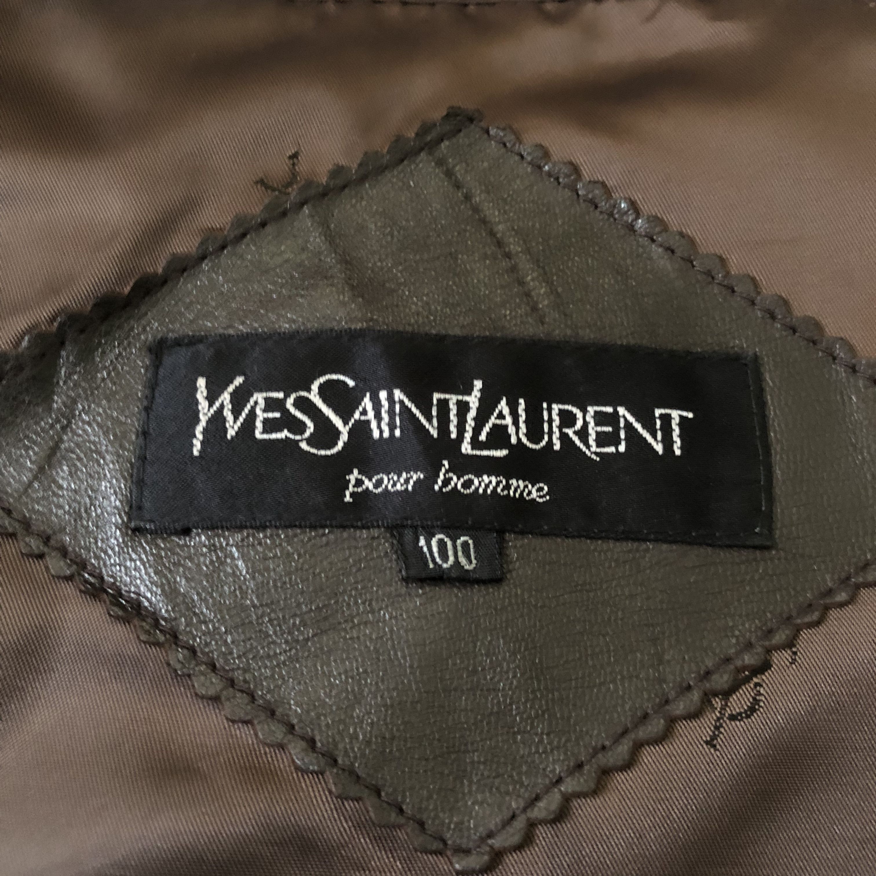 Yves Saint Laurent VINTAGE 90s Yves Saint Lauren monogram inner vests jacket Size US XL / EU 56 / 4 - 2 Thumbnail