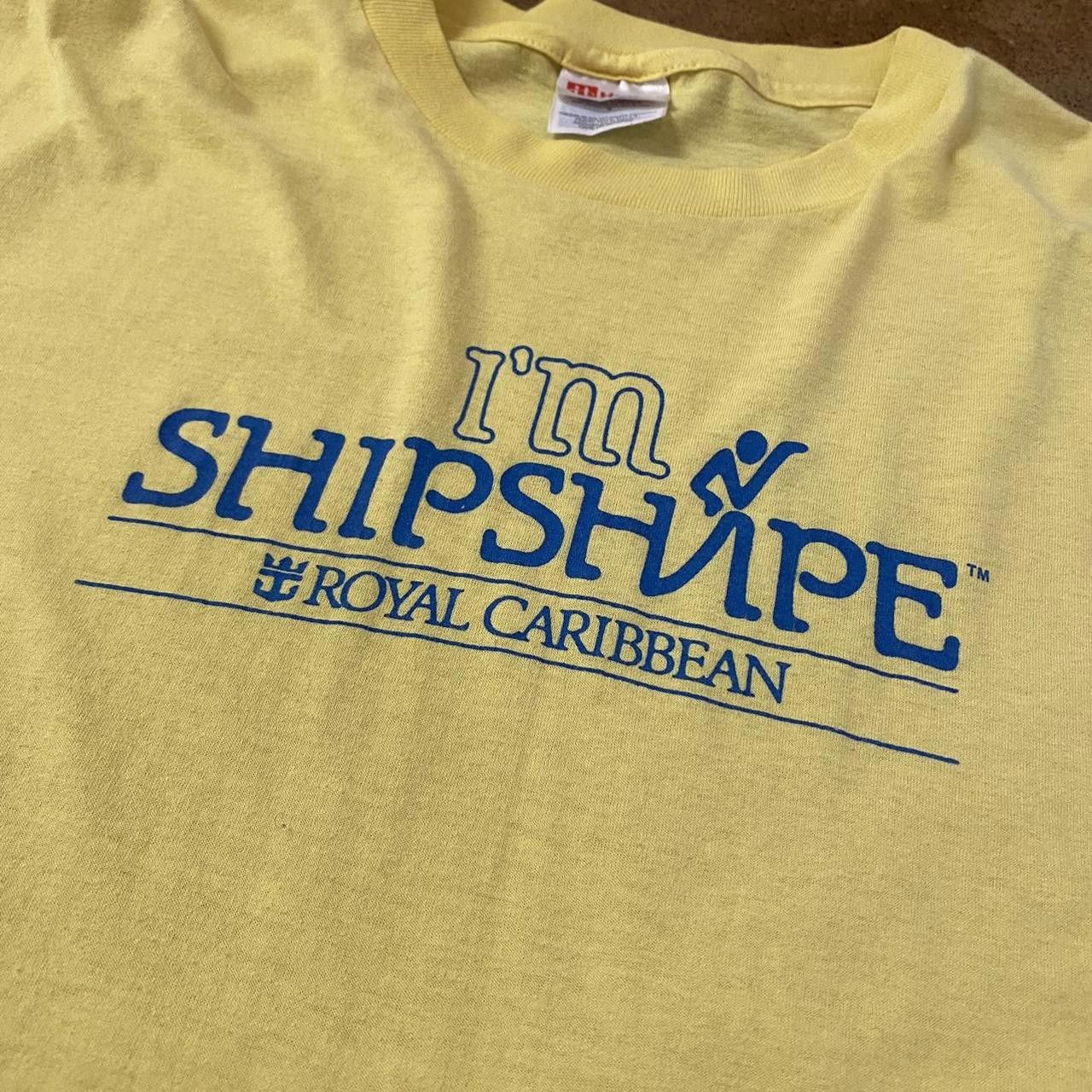 Designer Yellow Royal Carribean "I'm Shipshape" Tee Size US L / EU 52-54 / 3 - 3 Thumbnail