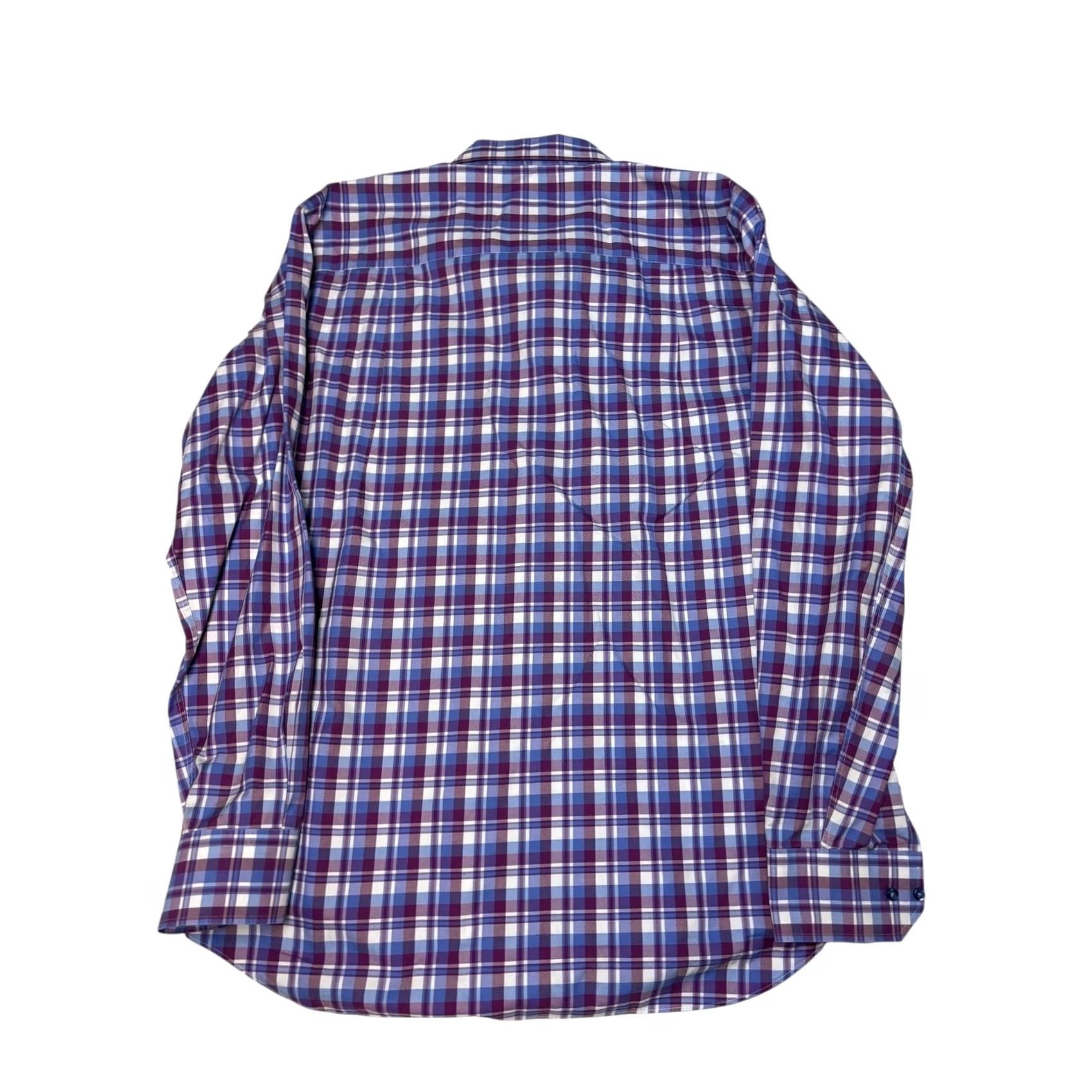 David Donahue David Donahue Mens 2XL Plaid Button-Down Shirt Long Sleeve Casual Business Size US XXL / EU 58 / 5 - 5 Thumbnail