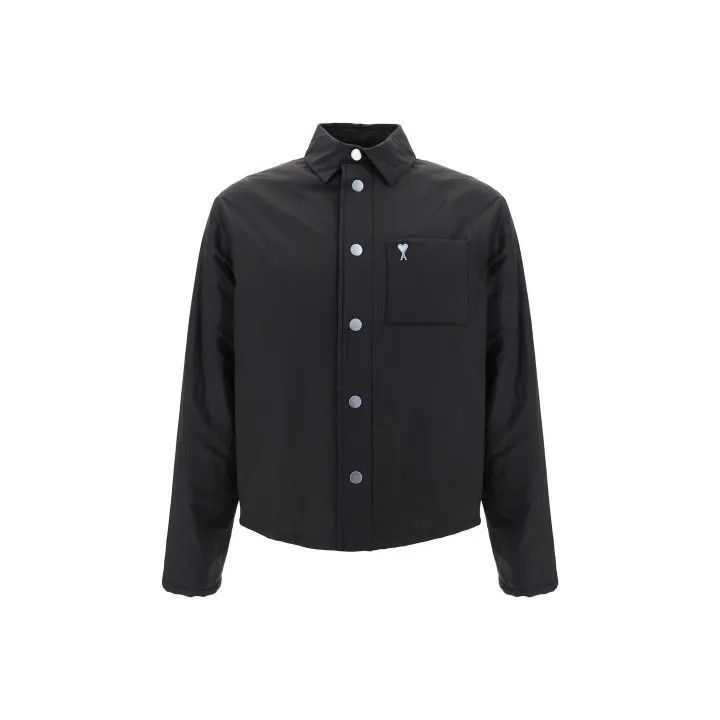 AMIPARIS Black Casual Nylon Jacket for Men -2507