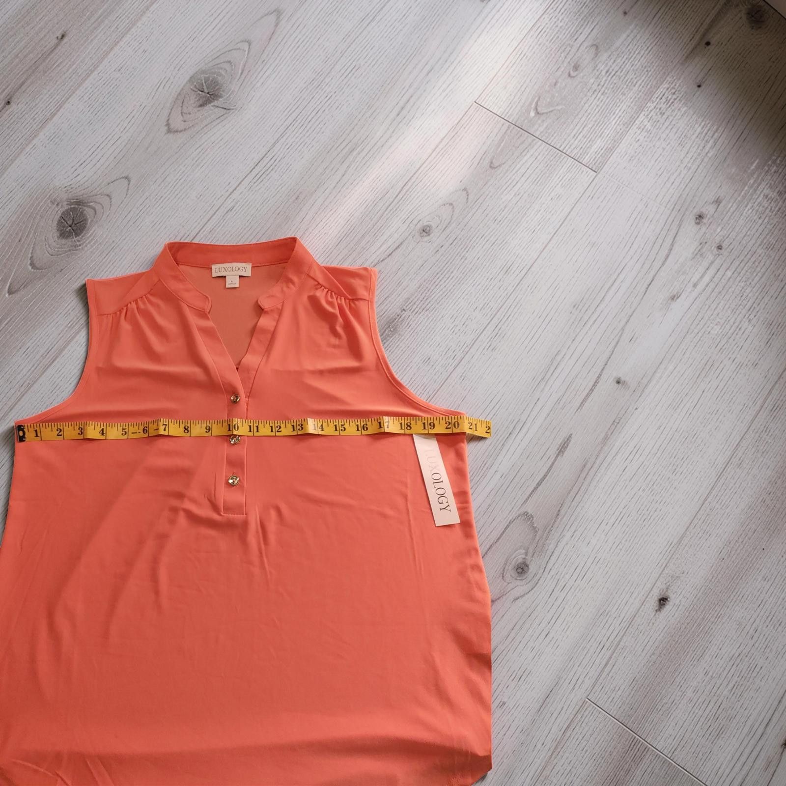 Other Luxology Sleeveless Blouse Size Large in Apricot - New With Size L / US 10 / IT 46 - 5 Thumbnail