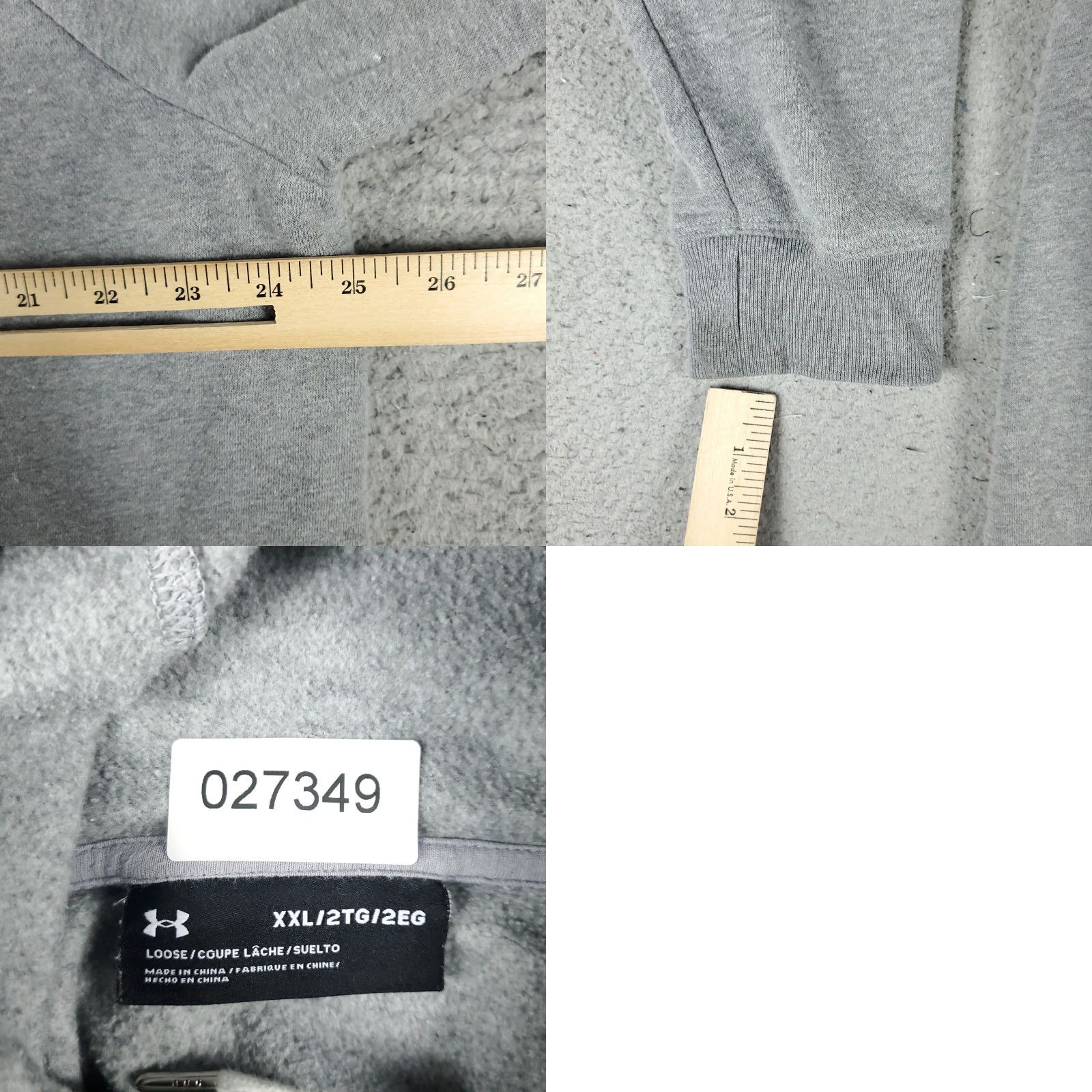 Under Armour Under Armour Hoodie Mens 2XL Gray Pullover Sweatshirt Sweatshirt Hoodie (Hoodie) Size US XXL / EU 58 / 5 - 8 Thumbnail