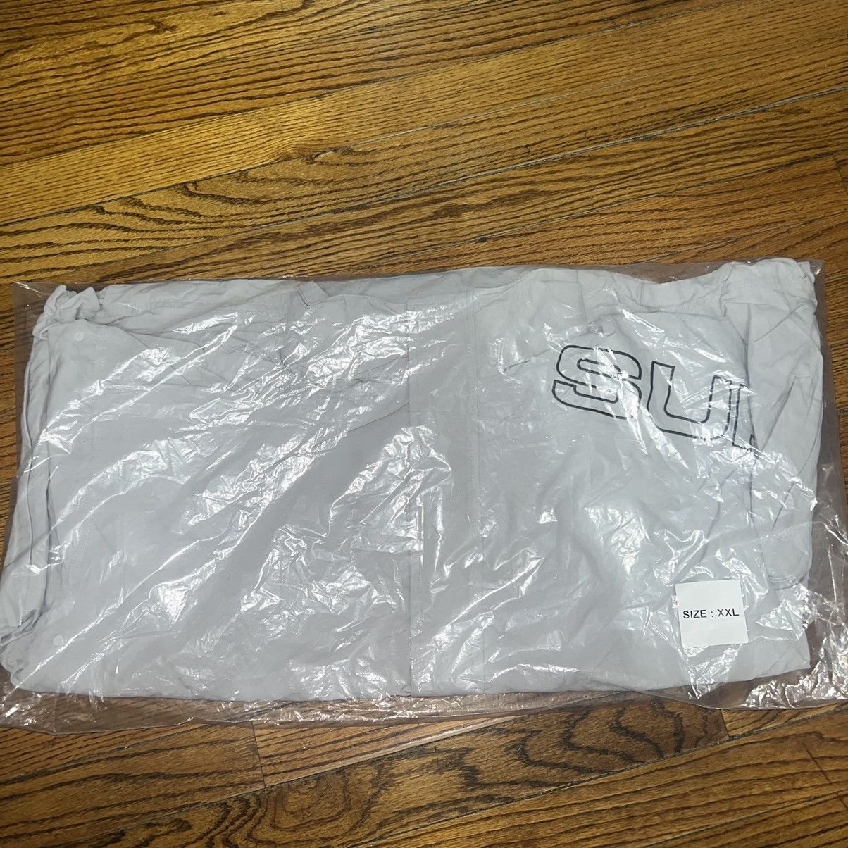 Supreme Supreme Spellout Embroidered Track Jacket Grey Size: XXL Size US XXL / EU 58 / 5 - 5 Thumbnail