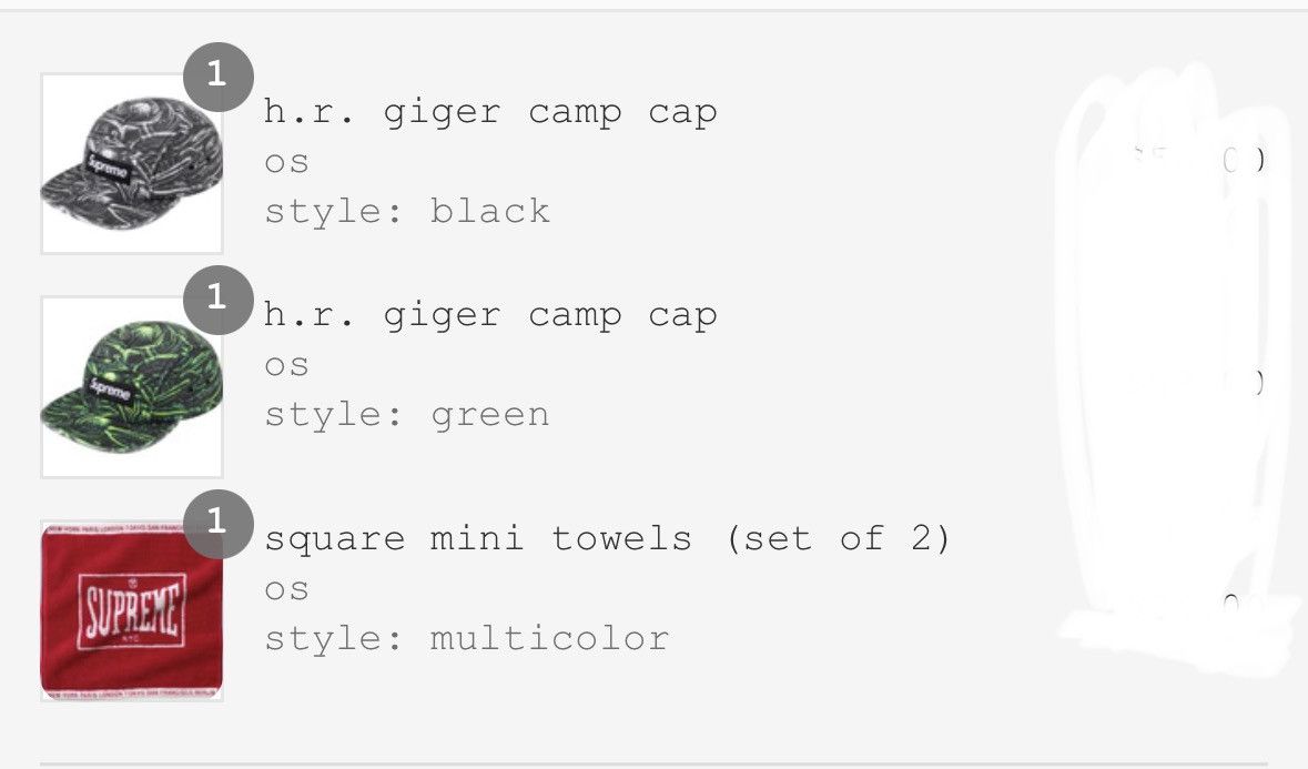 Supreme Supreme H.R. Giger Camp Cap Green OSFA | Grailed