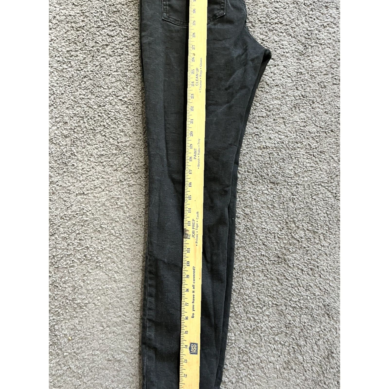 H&M H&M Jeans Skinny Jeggings Black 14 Adult 29in Inseam 5-Pocket Denim Stretch Womens Size 36" / US 14 / IT 50 - 6 Thumbnail