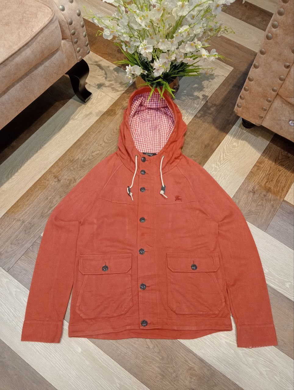 Burberry BURBERRY BLACK LABEL HOODED JACKET - SIZE 2 BRICK ORANGE Size US M / EU 48-50 / 2 - 1 Thumbnail