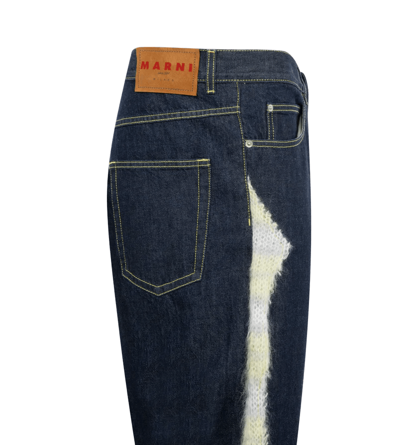 Marni o1h1sh11224 Mohair Patch Jeans in Black Size US 36 / EU 52 - 3 Thumbnail