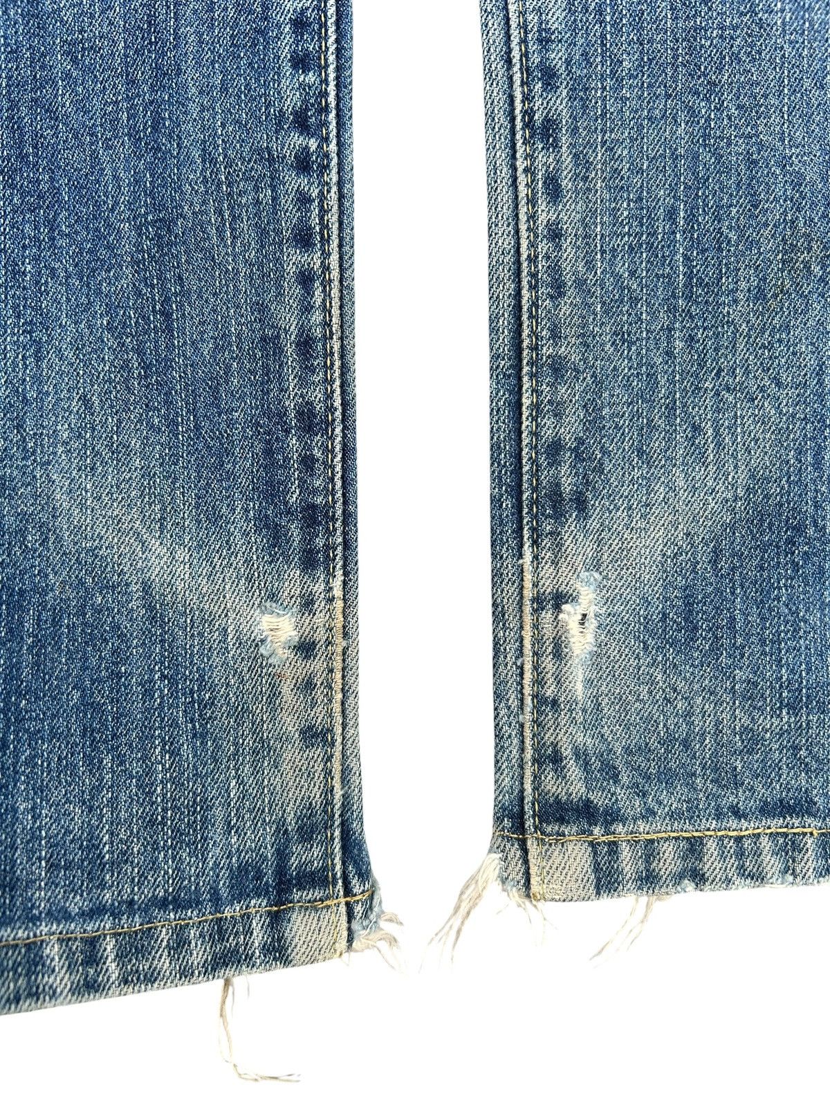 Kapital Vintage Levis Big E Selvedge Distressed Denim Jeans Size US 28 / EU 44 - 11 Thumbnail