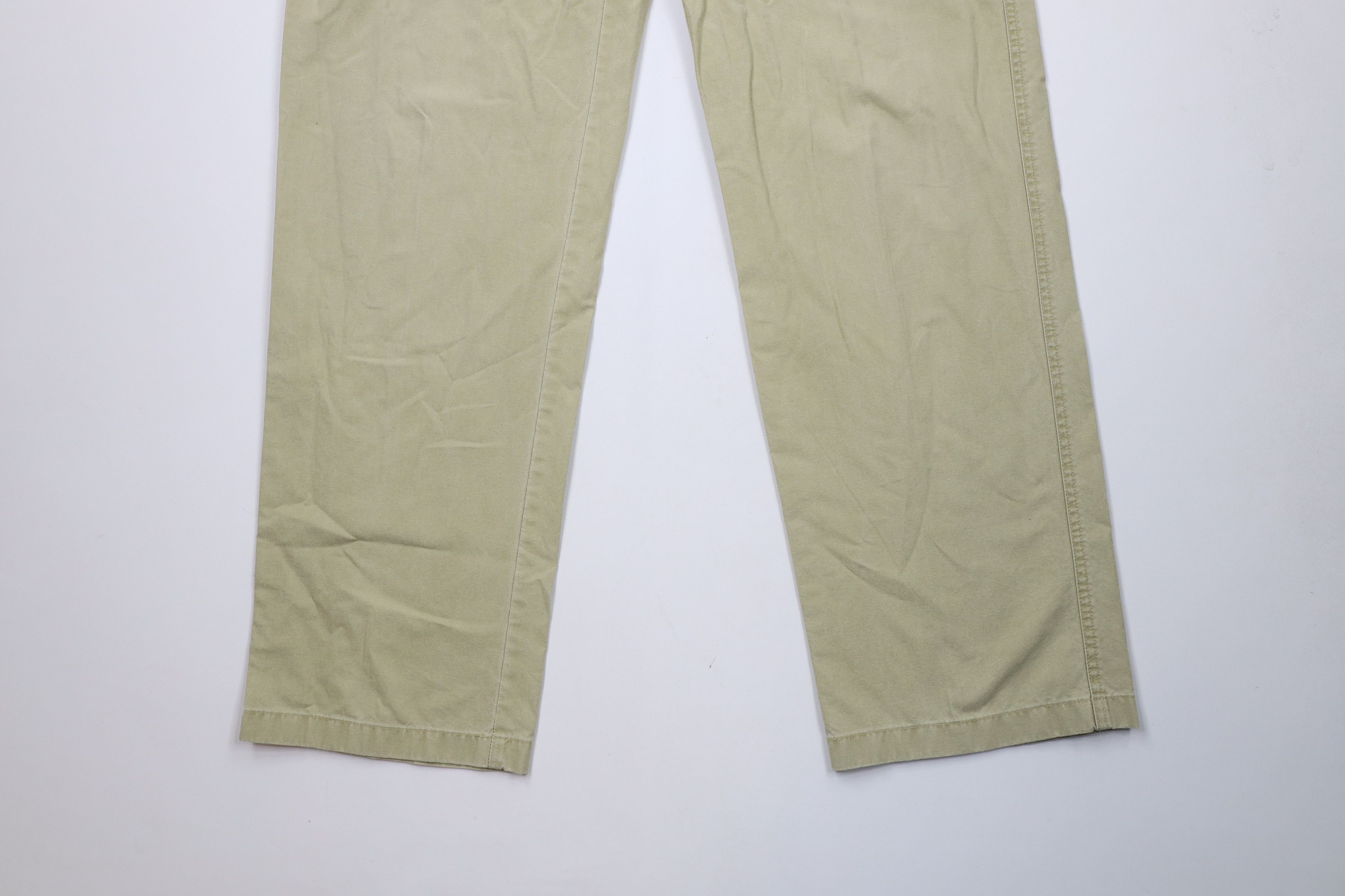 L.L. Bean × Vintage Vintage LL Bean Stonewash Wide Leg Cargo Pants Beige Cotton Size US 37 - 4 Thumbnail