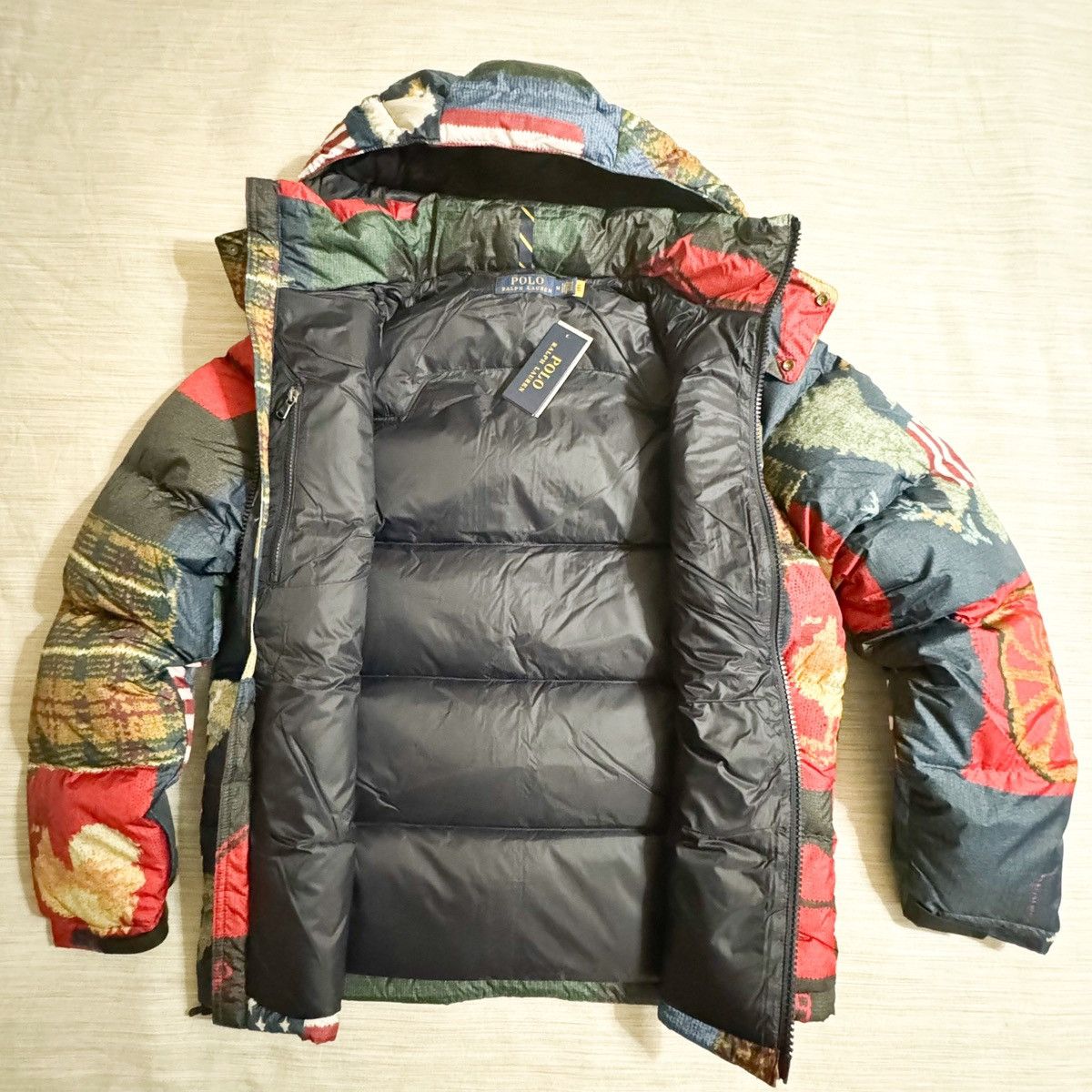 Polo Ralph Lauren Polo Ralph Lauren Americana Flag Patchwork Down Jacket Size US M / EU 48-50 / 2 - 5 Thumbnail