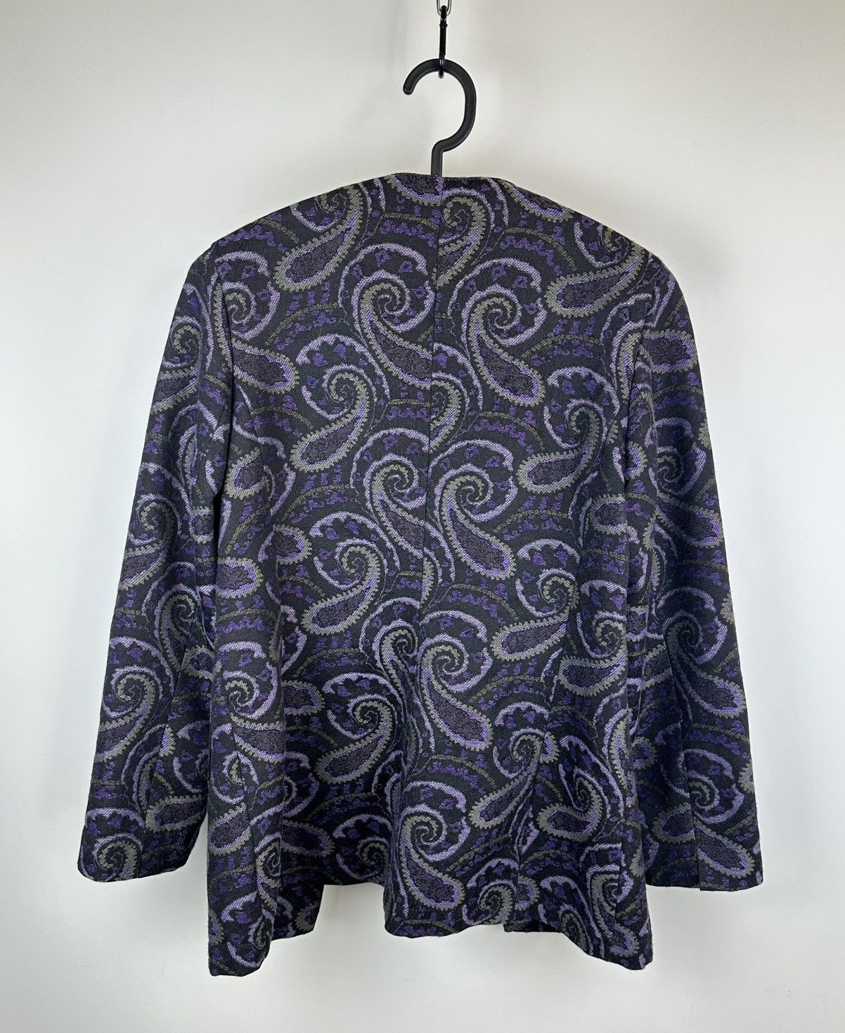Alexander McQueen Alexander McQueen Paisley Jacquard Blazer Jacket Purple Size US M / EU 48-50 / 2 - 4 Thumbnail