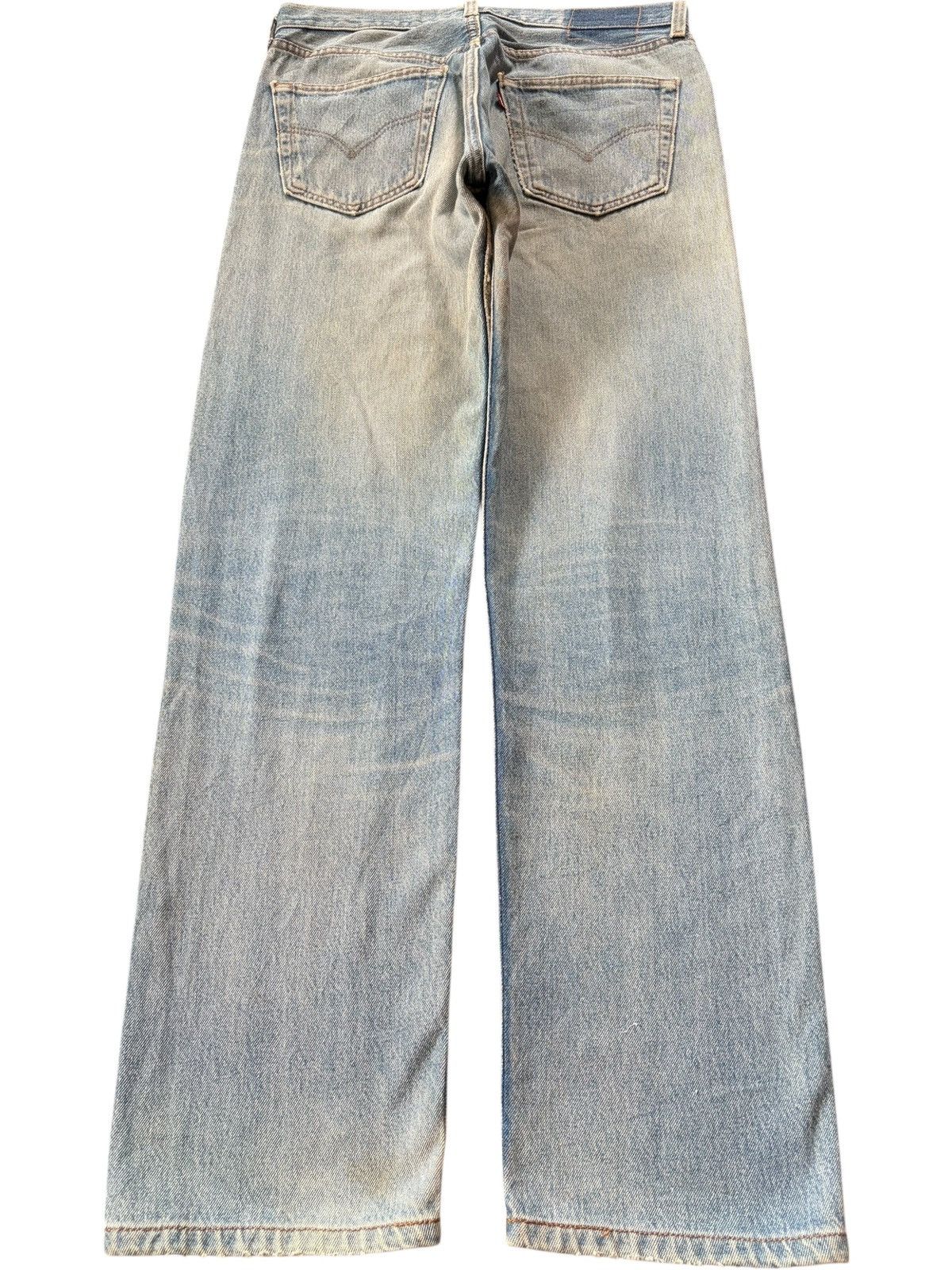 Levi's Vintage 90s Levis 501 Faded Wash Distress Loose Jeans Size US 32 / EU 48 - 2 Thumbnail