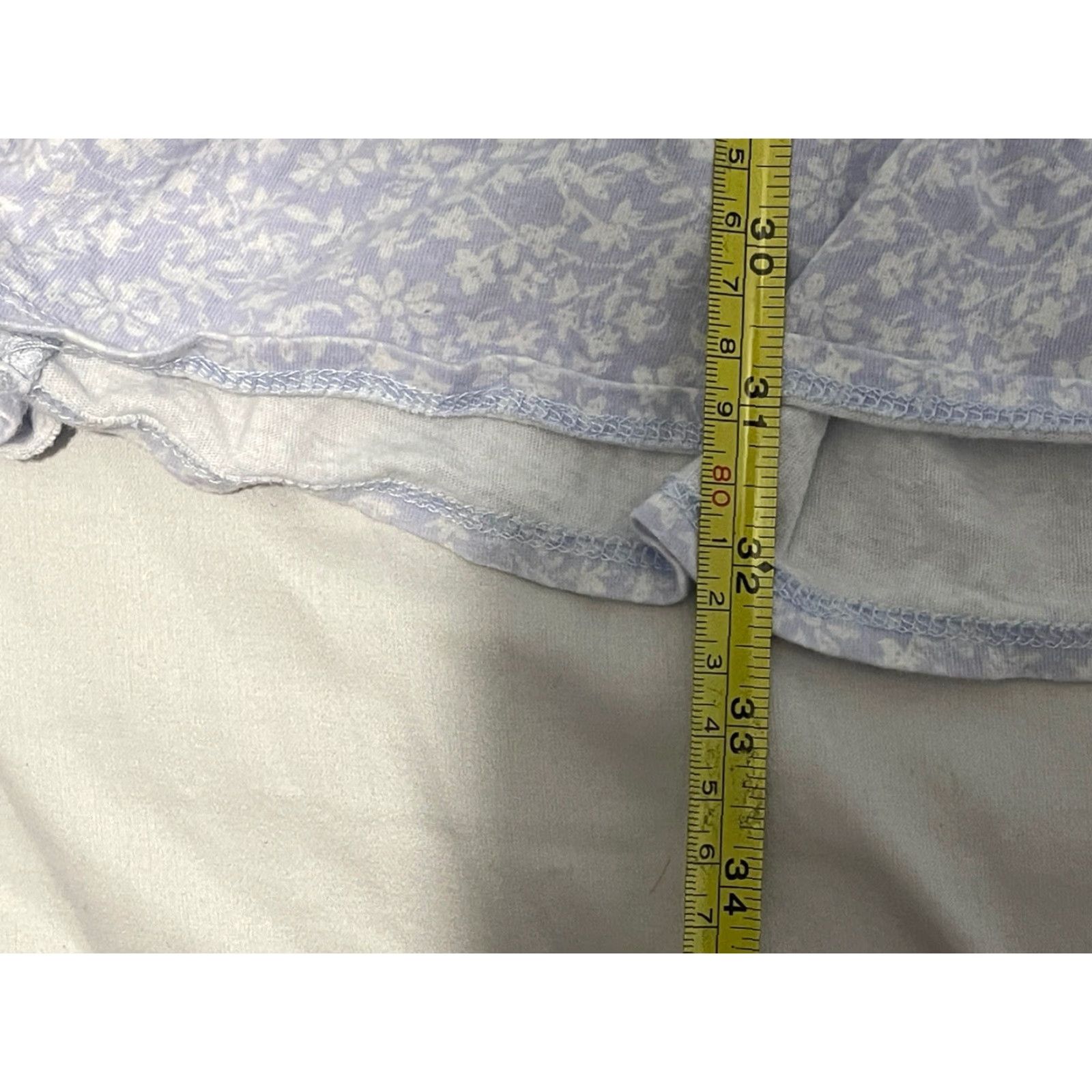 Vintage Eileen West Purple White Flowered Cotton Nightgown Size Large User: Eileen West Purple White Flowered Cotton Nightgown Size Large Size ONE SIZE - 3 Thumbnail