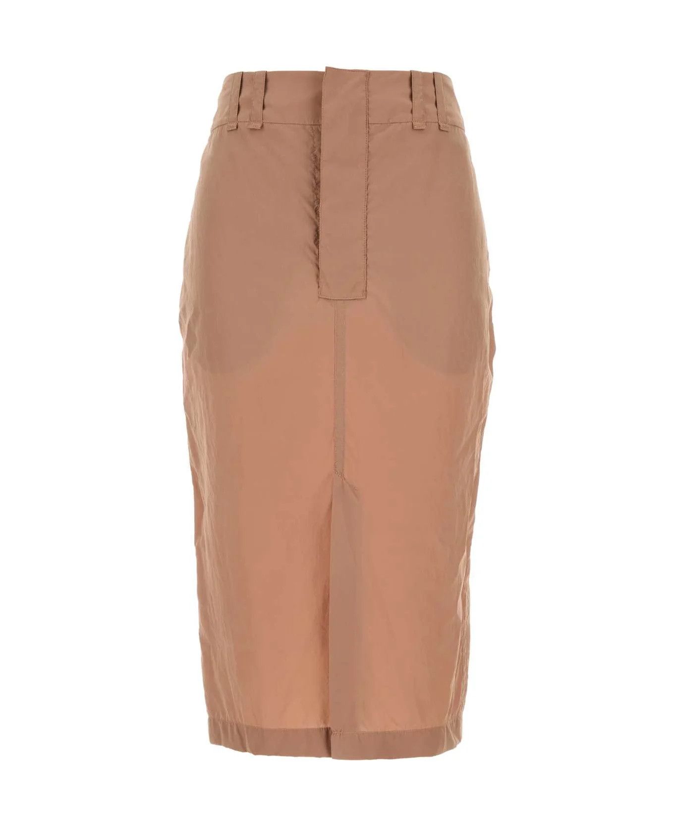 Saint Laurent Paris o1bcso1str0426 Crepe Skirt in Brown Size 27" / US 4 / IT 40 - 1 Thumbnail