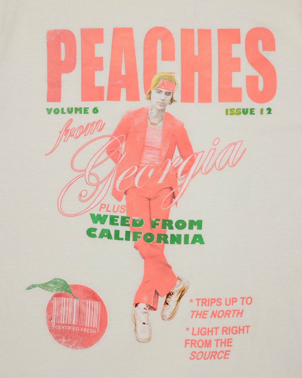 Vintage Justin Bieber “Peaches From Georgia / Weed From California” Size US M / EU 48-50 / 2 - 2 Thumbnail