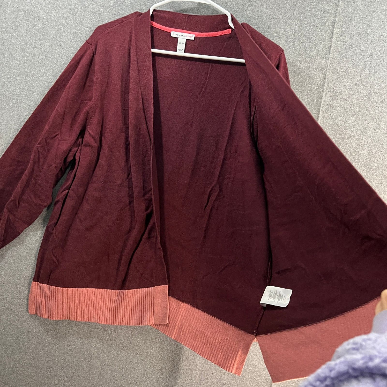Isaac Mizrahi Isaac Mizrahi LIVE! Cardigan Sweater Dark Wine Size X-Large Size XL / US 12-14 / IT 48-50 - 4 Thumbnail