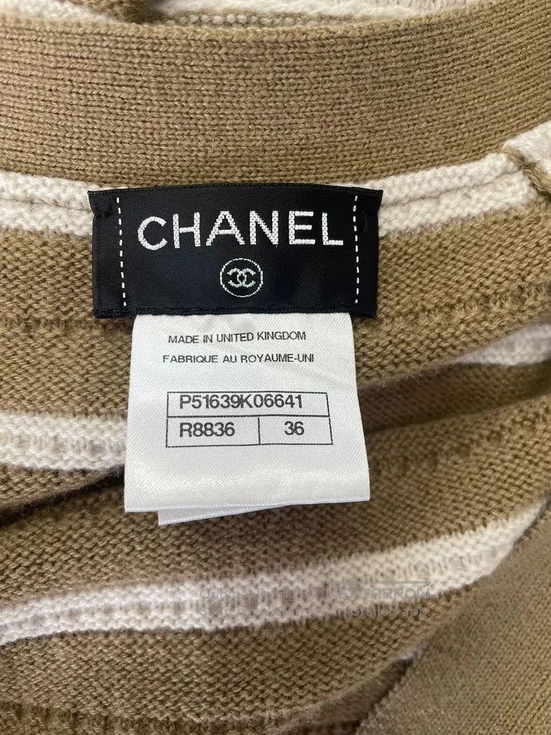 Chanel Chanel Striped Cashmere Knit Dress. Size US S / EU 44-46 / 1 - 4 Thumbnail