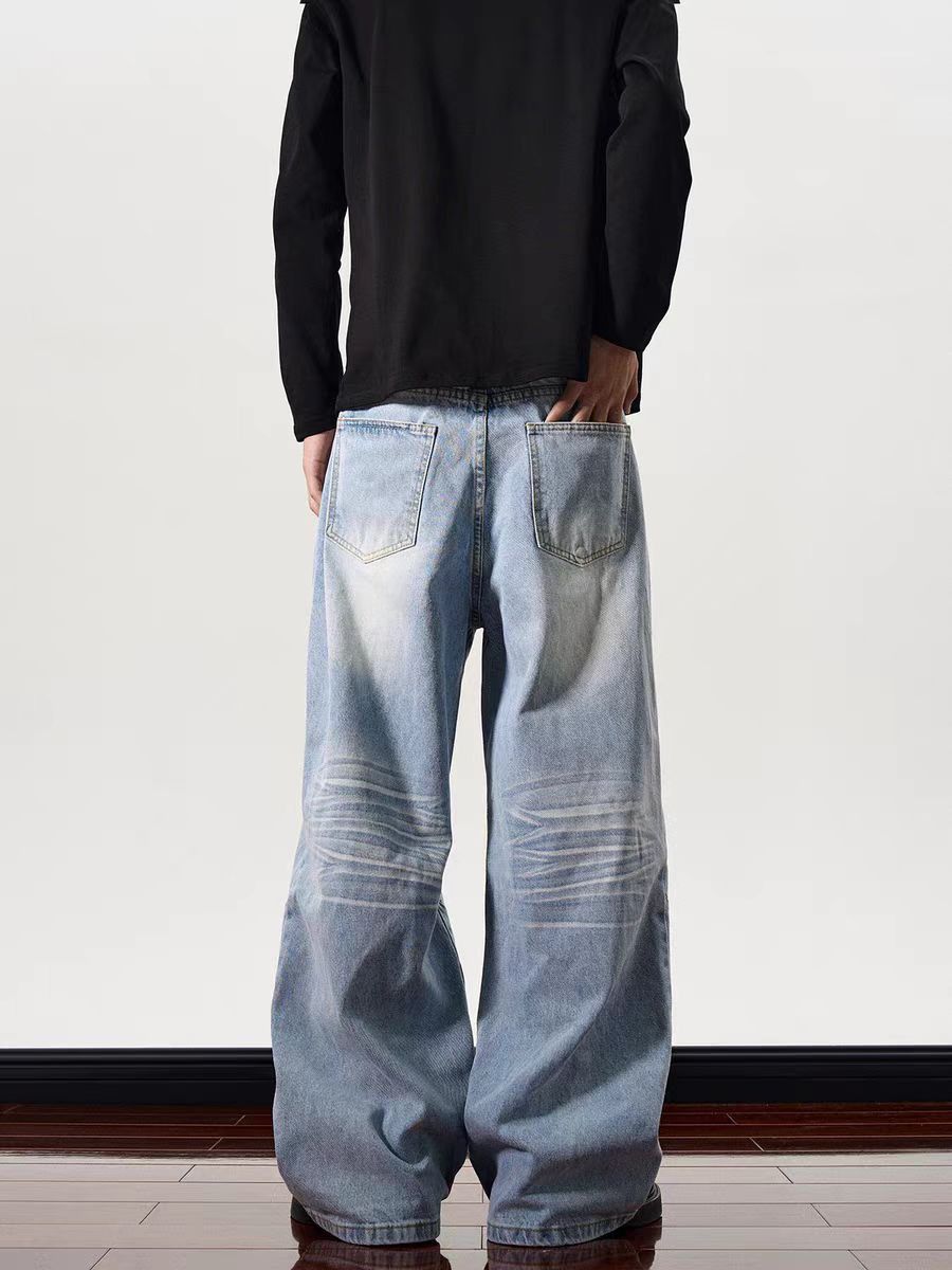 Japanese Brand × Jean High street washed and distressed micro flared jeans Size US 32 / EU 48 - 3 Thumbnail