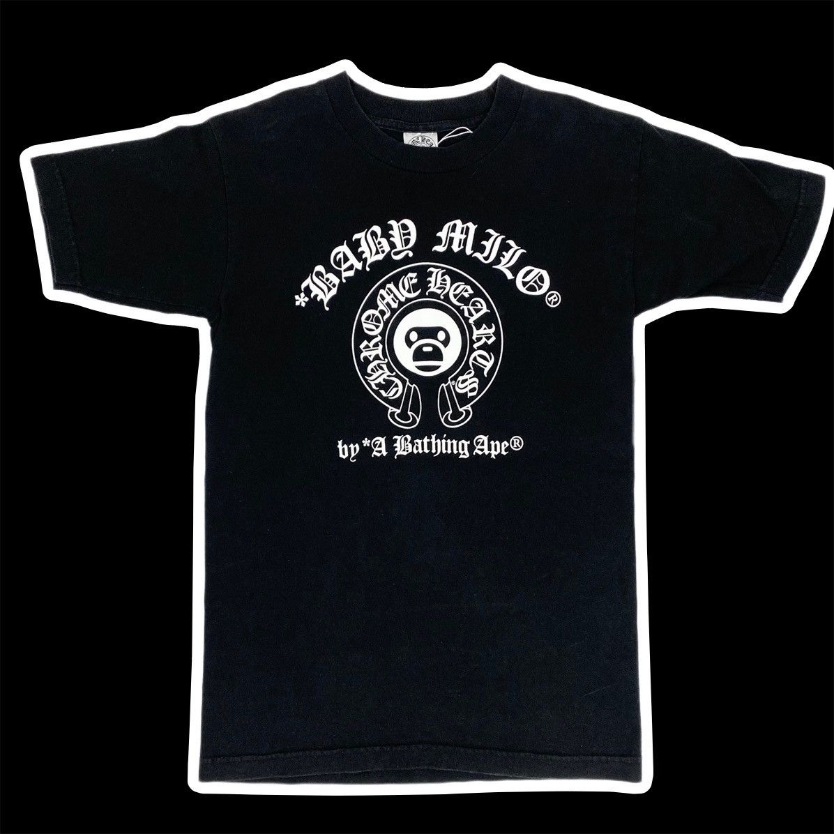 image of Bathing Ape Baby Milo Tee Shirt 2009 Bape Smal in Black, Men's (Size Small)