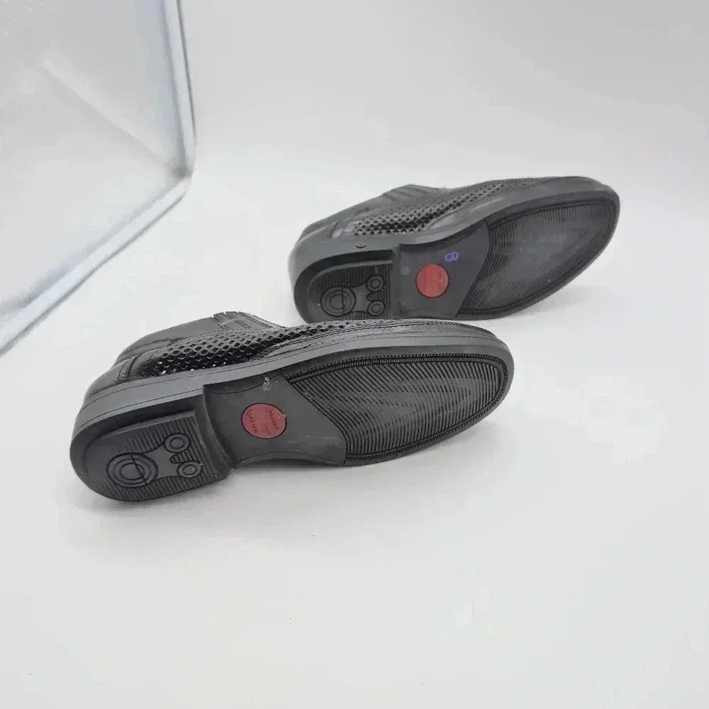 Designer Gravity Defyer Emil Black Cutwork Leather Shoes sz 8 Size US 8 / EU 41 - 6 Thumbnail