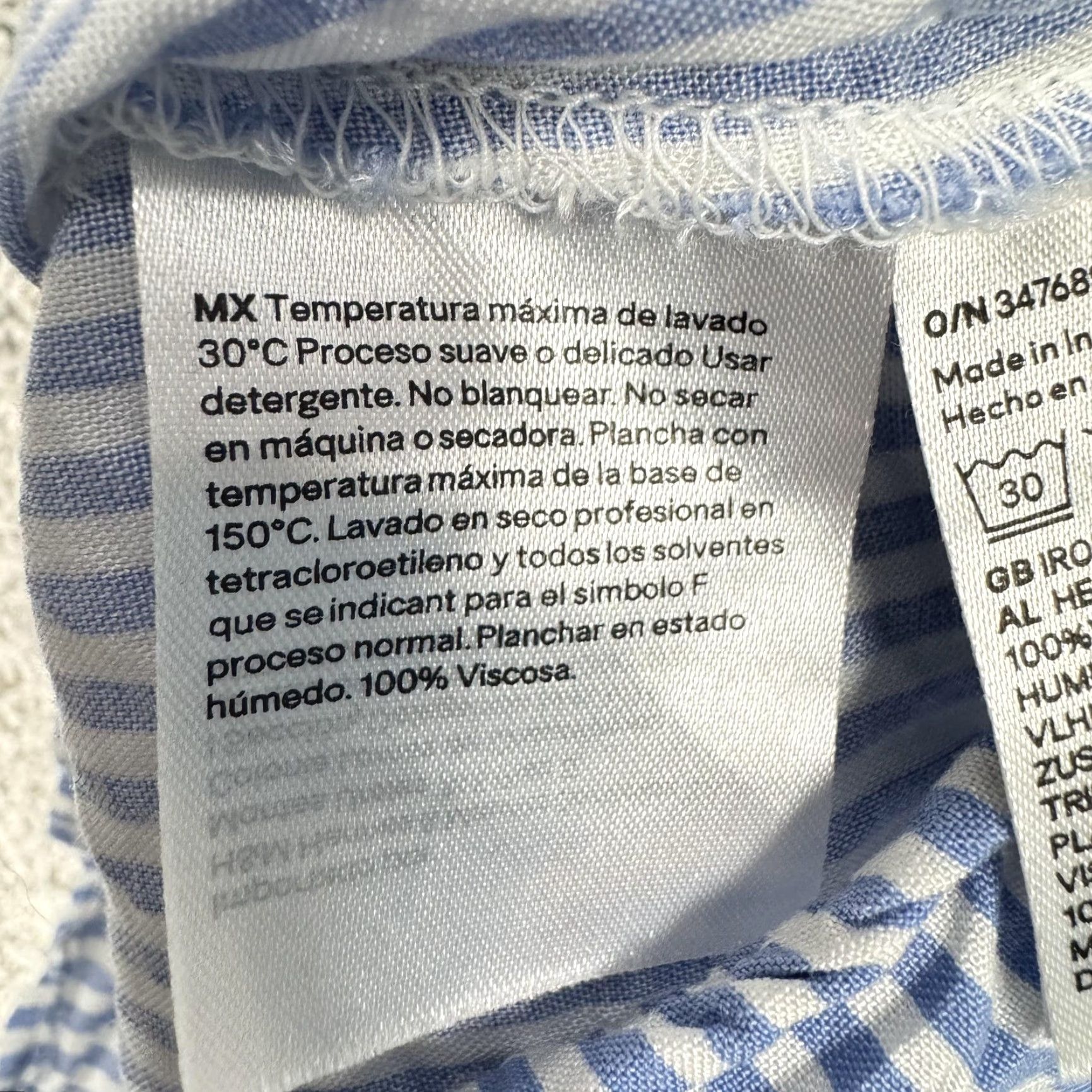 H&M H&M Romper Women XS Striped Blue Viscose One-Piece Sleeveless Back Cutout Ruffles Coastal Coquette Cottagecore Casual Size 26" / US 2 / IT 38 - 7 Thumbnail