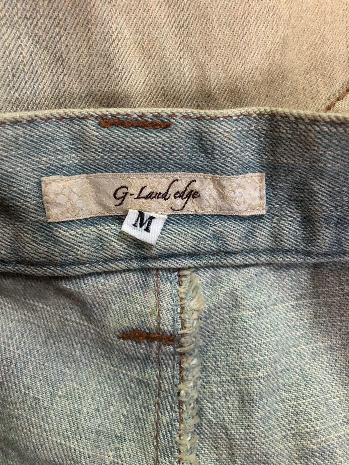 If Six Was Nine × Japanese Brand × Le Grande Bleu (L.G.B.) G-land edge Rusty Mud Mad lgb Style Distressed Denim Pants Size US 32 / EU 48 - 3 Thumbnail