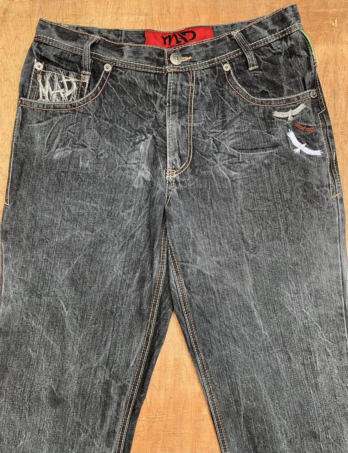 Art Comes First Mad Fashion Embroidered and Paint Print Denim Pants Size US 32 / EU 48 - 9 Thumbnail