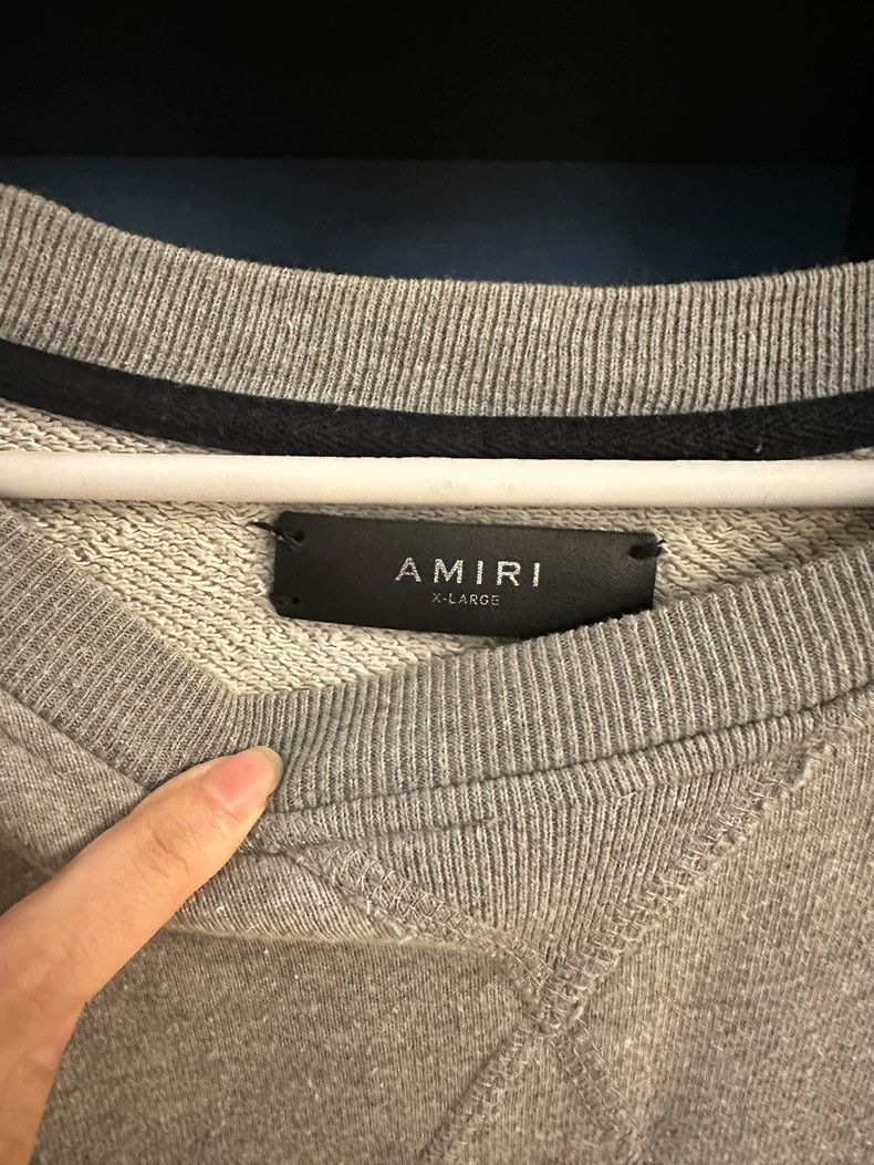 Amiri Amiri OG Grey Shot Hoodie Size US XL / EU 56 / 4 - 2 Thumbnail