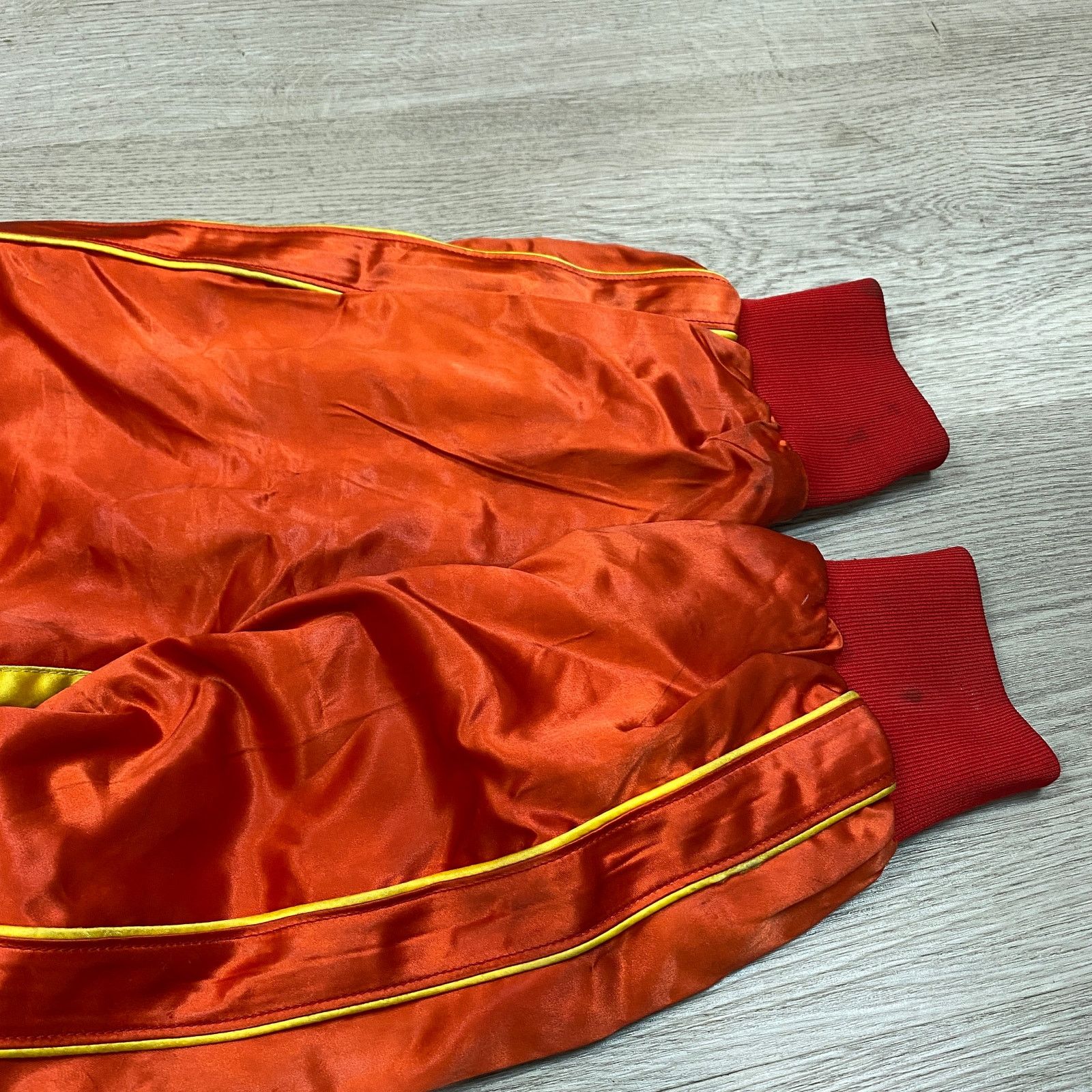 Vintage Rare VTG 70s 80s Golds Gym Satin Bomber 3XL Bodybuilding Size US XXL / EU 58 / 5 - 12 Thumbnail